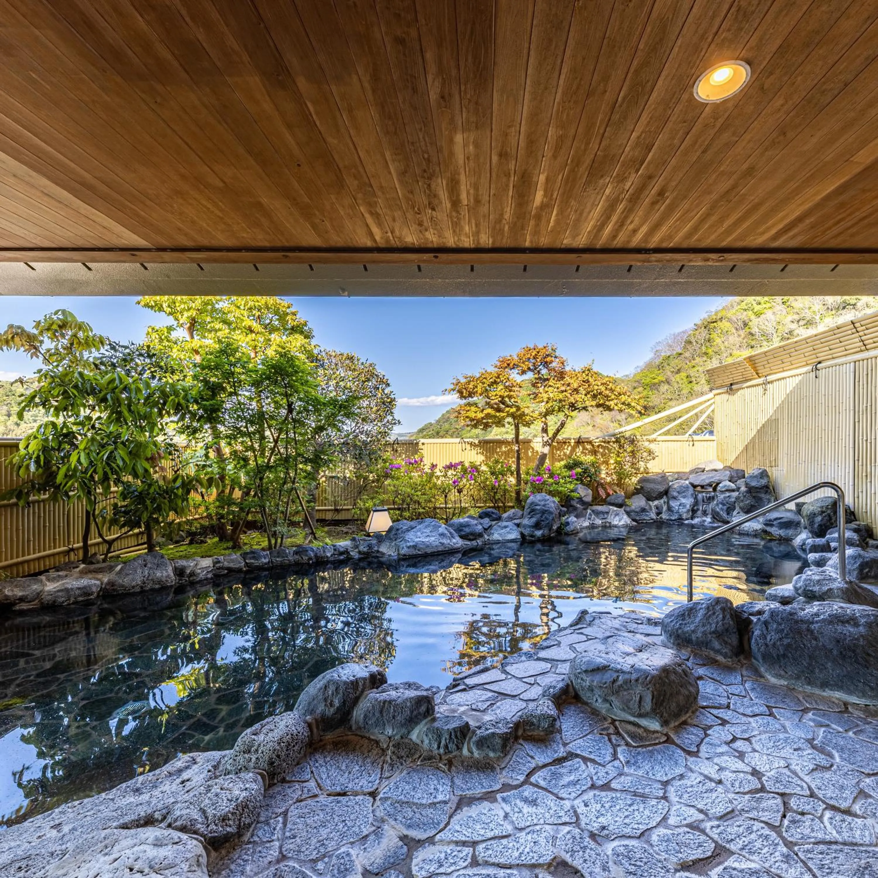 Open Air Bath in Shuzenji Onsen Katsuragawa