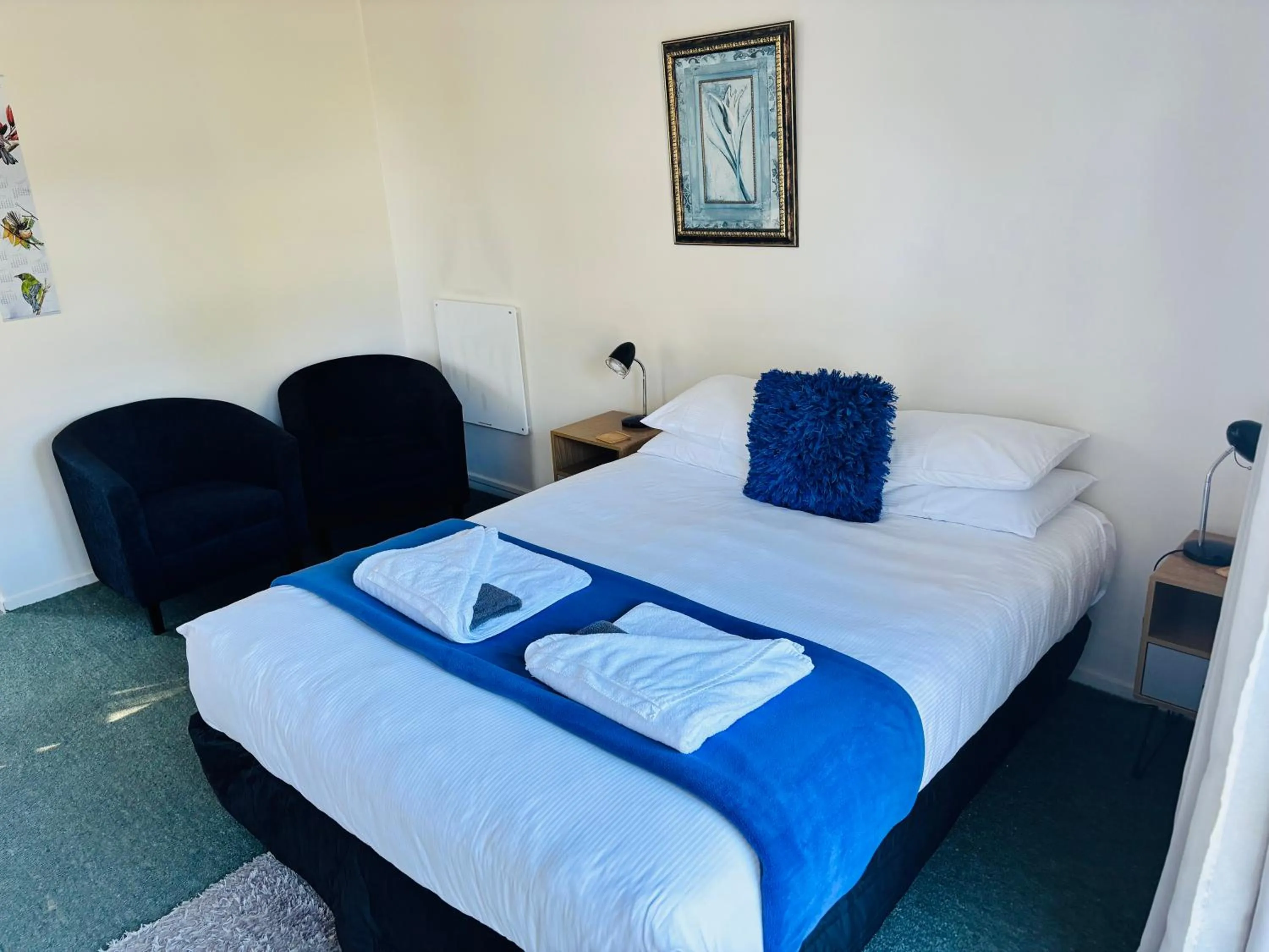 Bed in Buller Bridge Motel