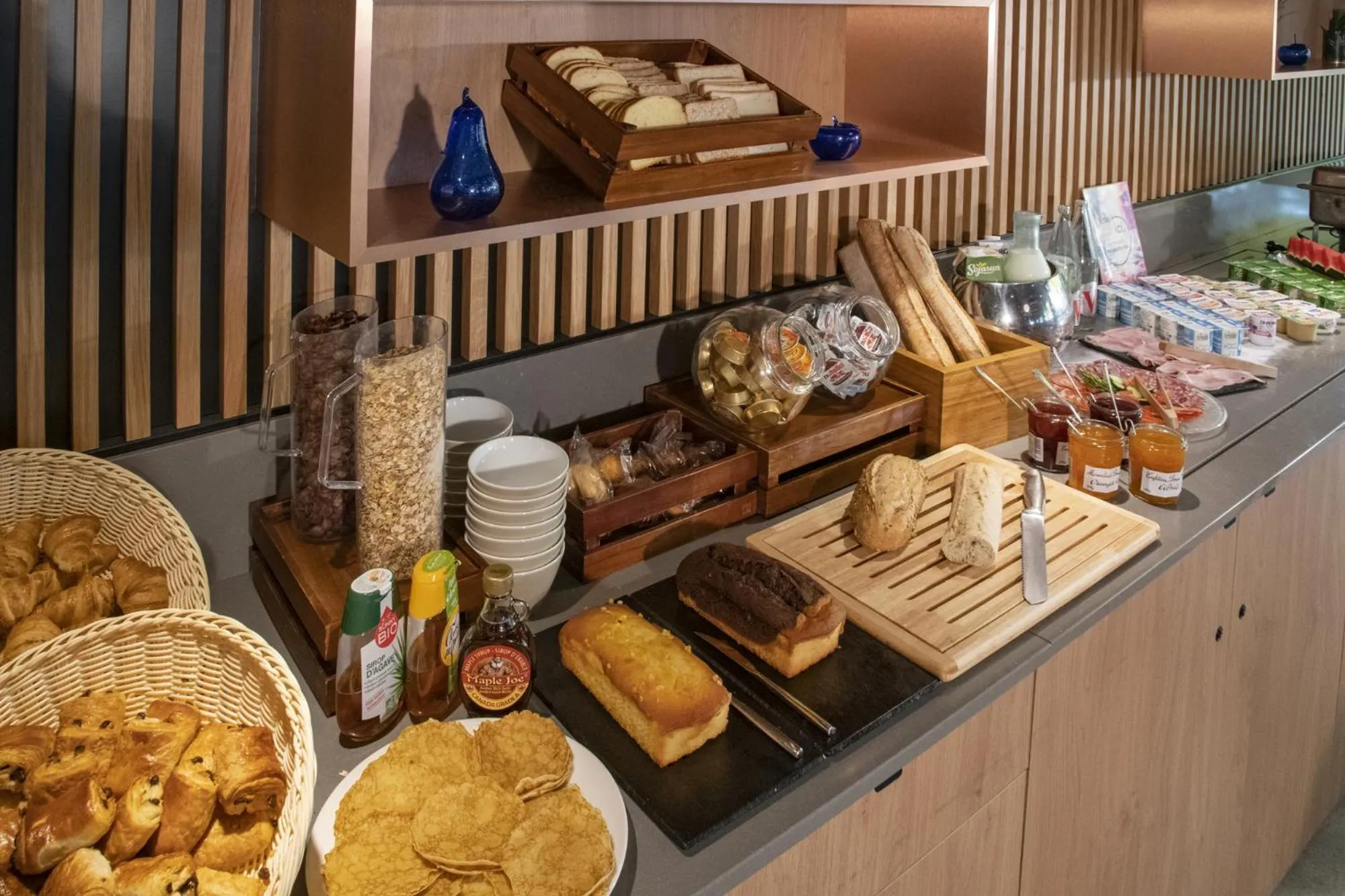 Buffet breakfast in Novotel Antibes Sophia Antipolis