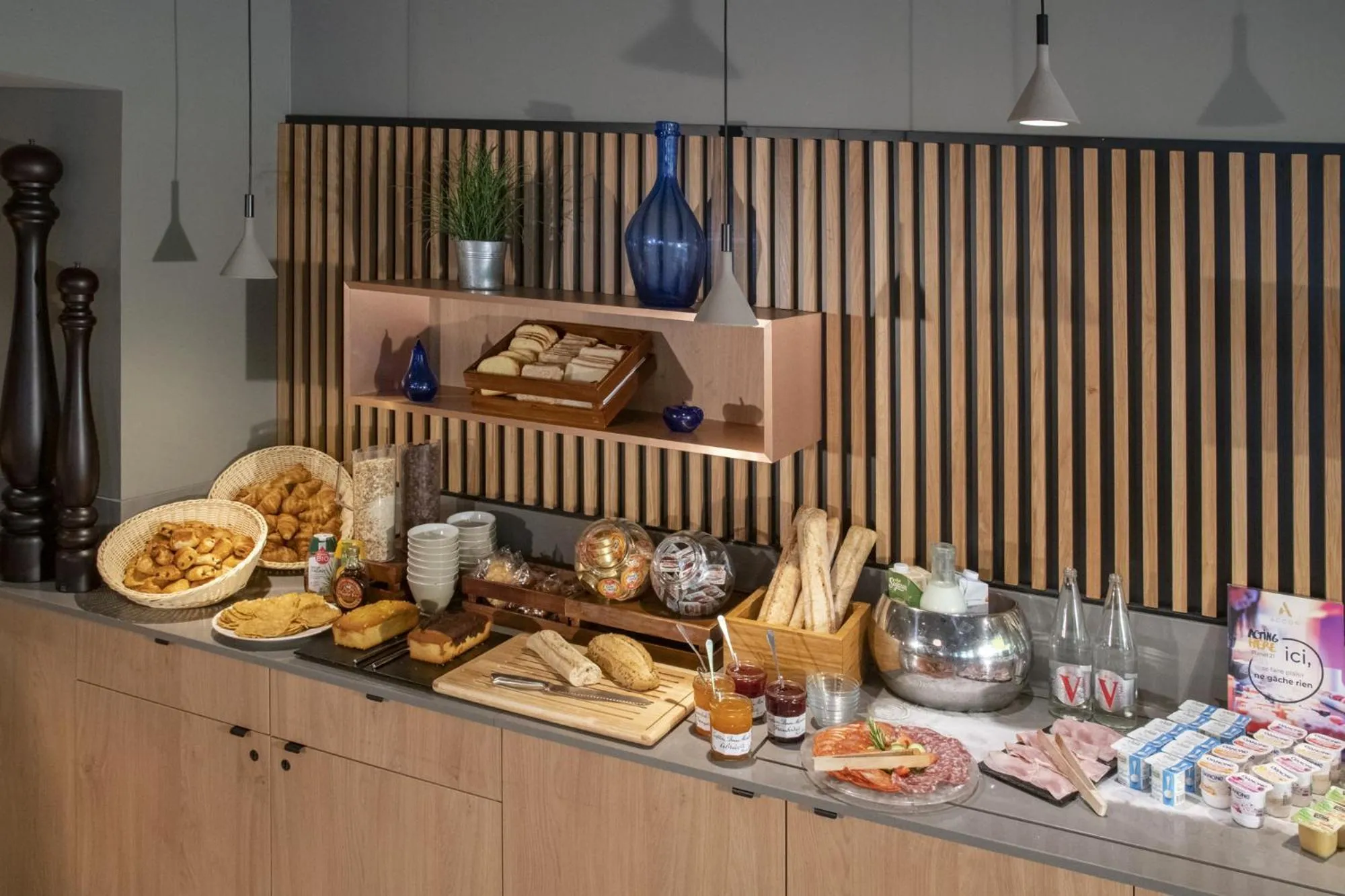 Buffet breakfast in Novotel Antibes Sophia Antipolis