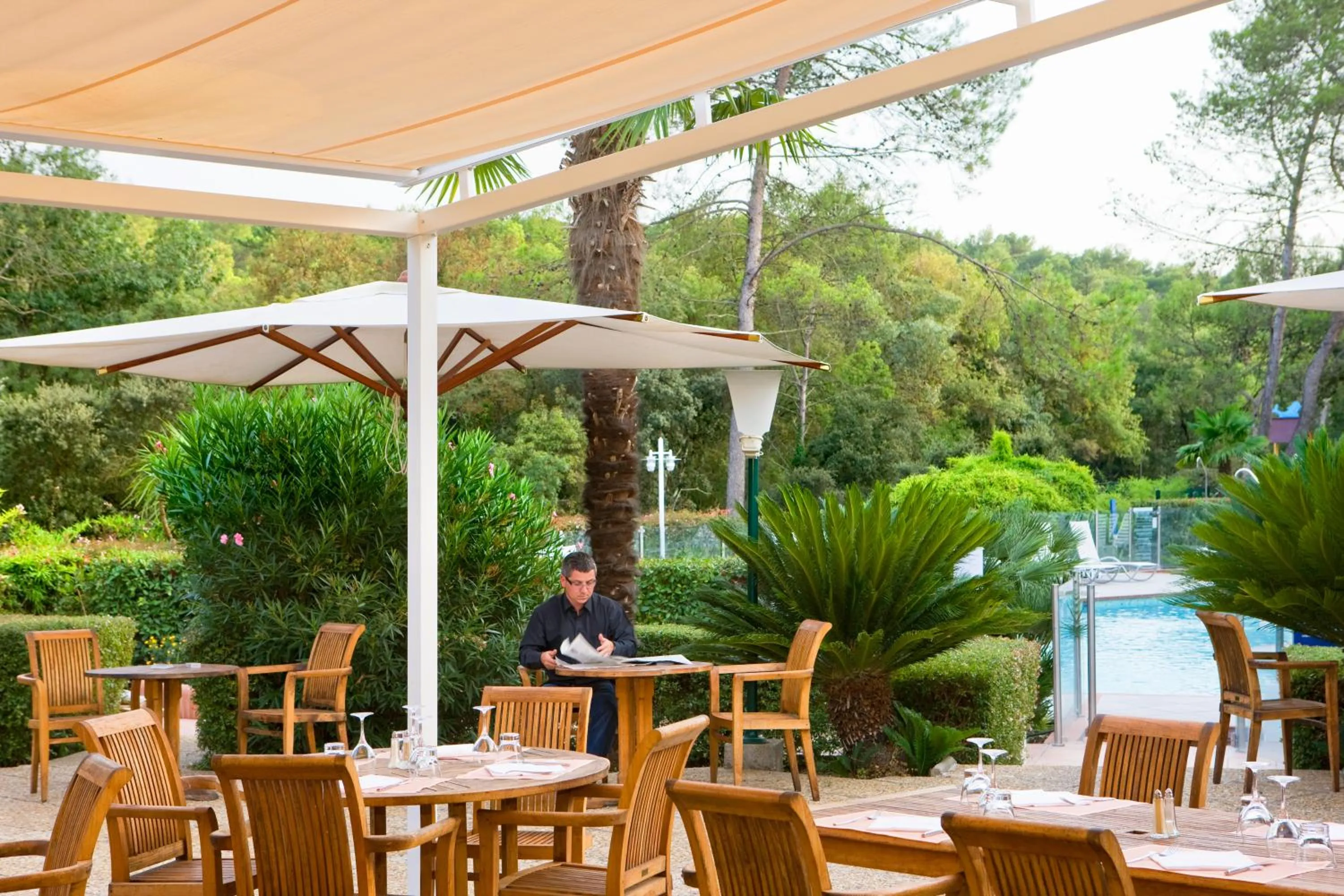 Patio in Novotel Antibes Sophia Antipolis