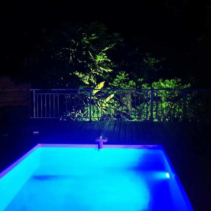 Pool view in Chez Lauvineth