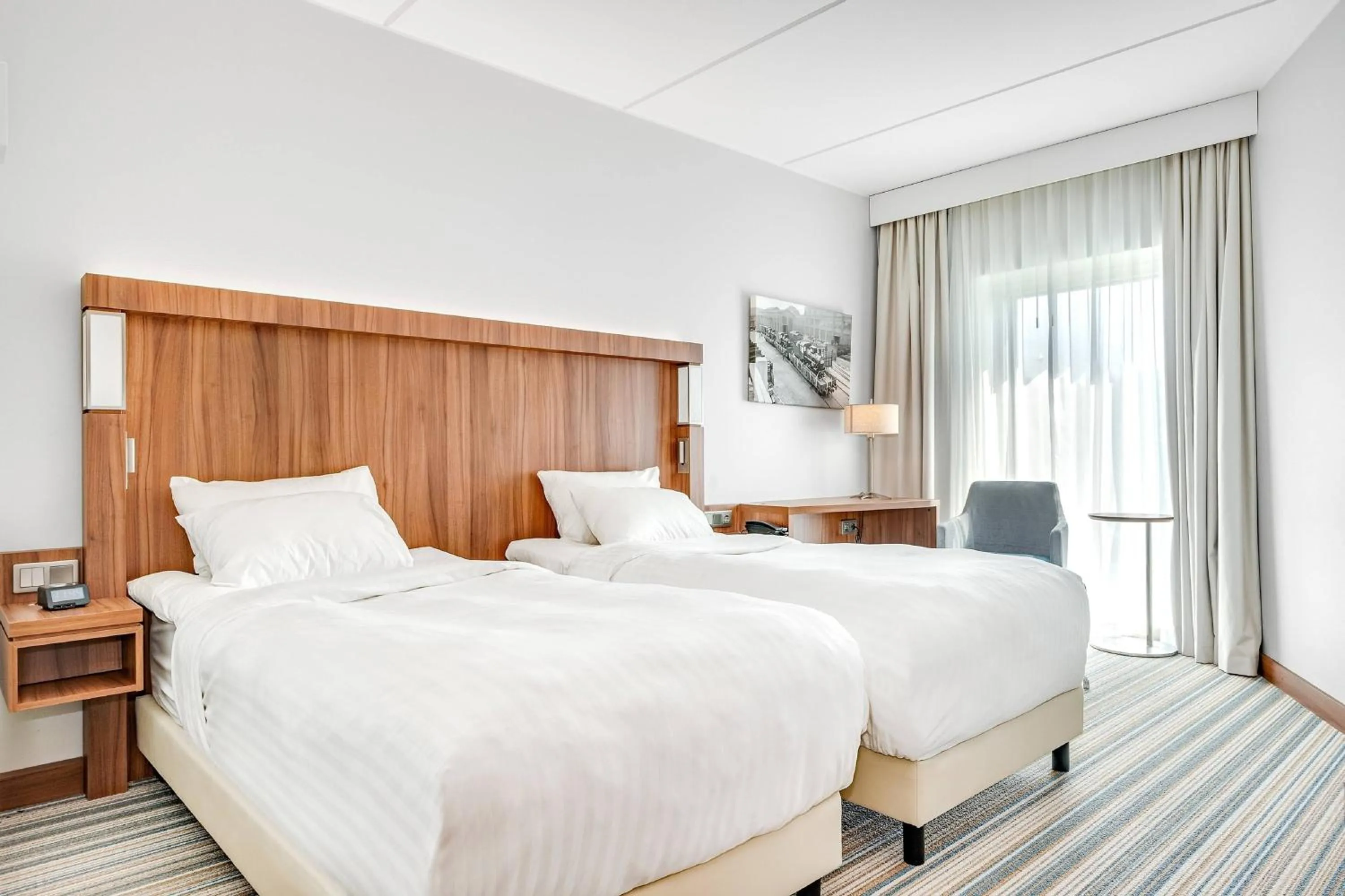 Photo of the whole room, Bed in Courtyard Tampere City