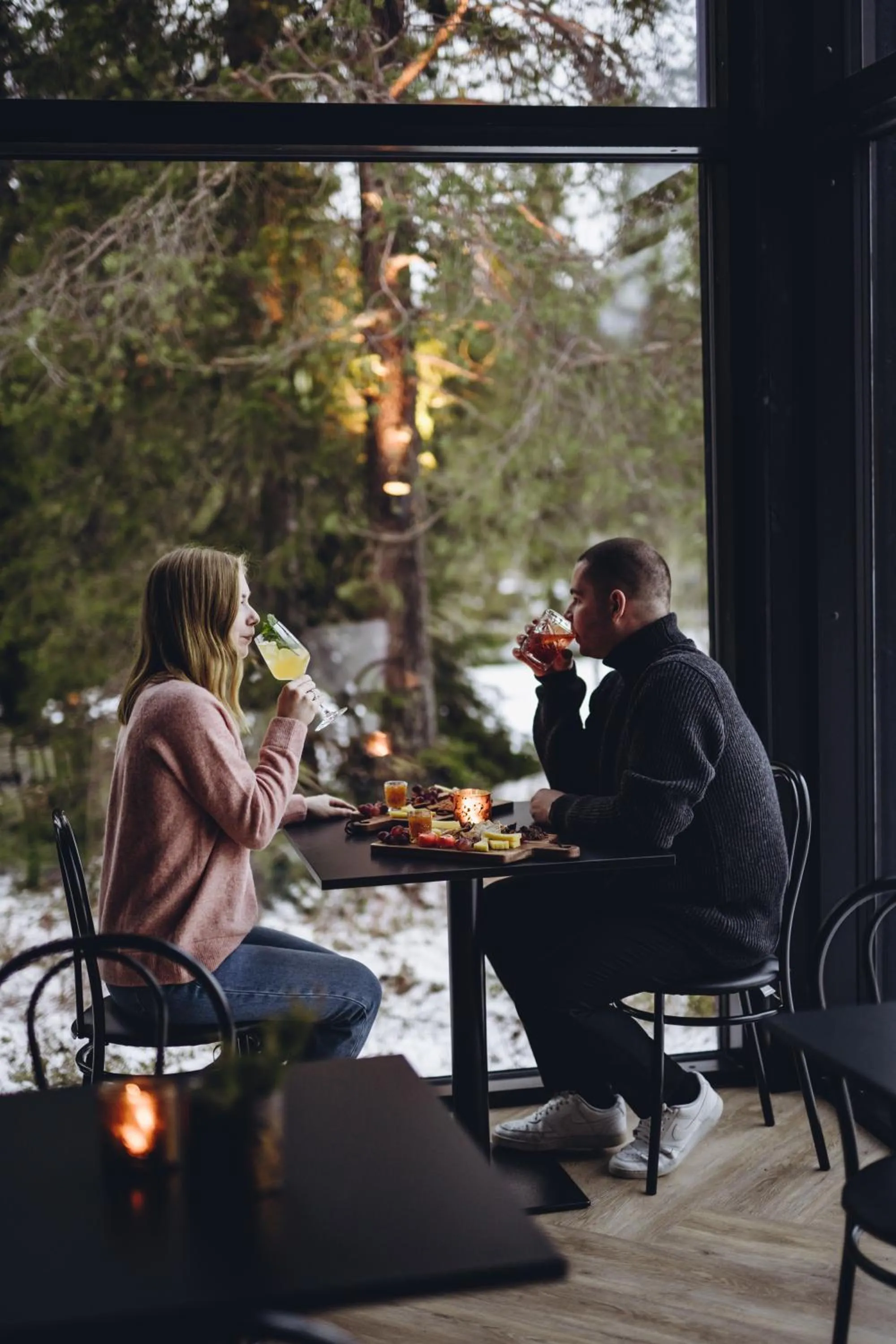 Lounge or bar in Magical Pond Nature Igloos