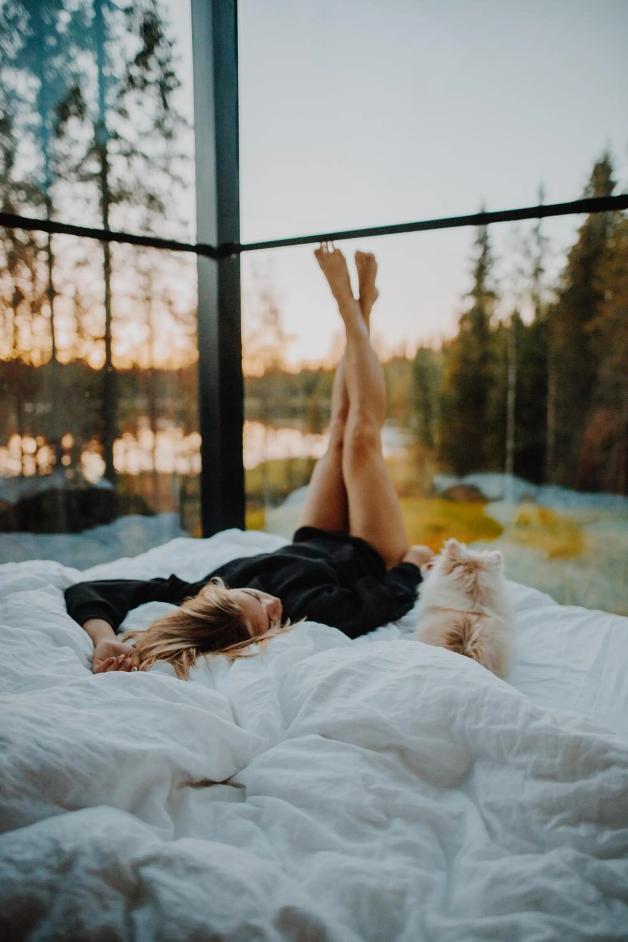 Summer, Bed in Magical Pond Nature Igloos