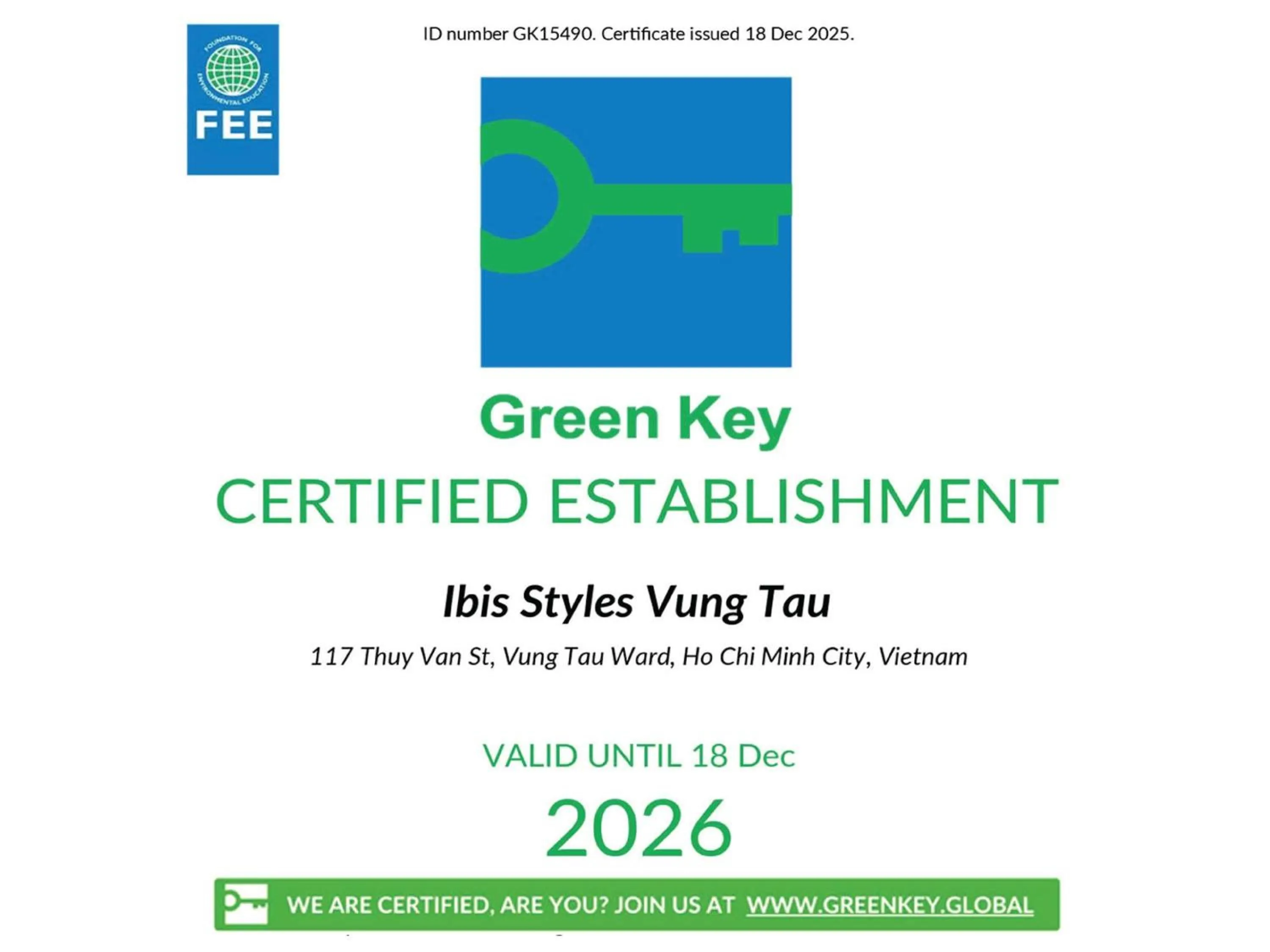 Property building in ibis Styles Vung Tau