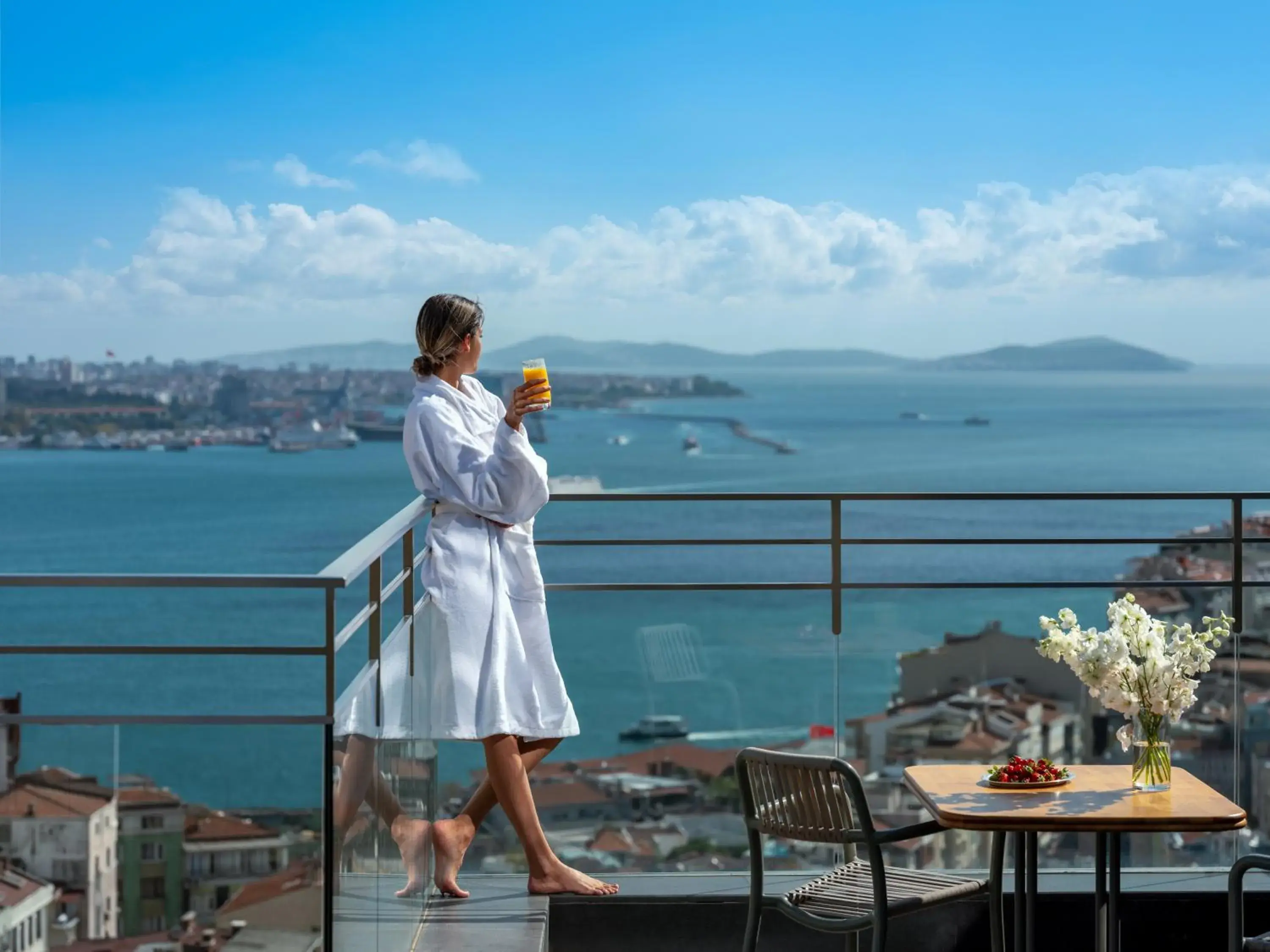 One Bedroom Signature Suite with Terrace and Bosphorus View - Club Millesime Access in Sofitel Istanbul Taksim One Bedroom Signature Suite with Terrace and Bosphorus View - Club Millesime Access in Sofitel Istanbul Taksim