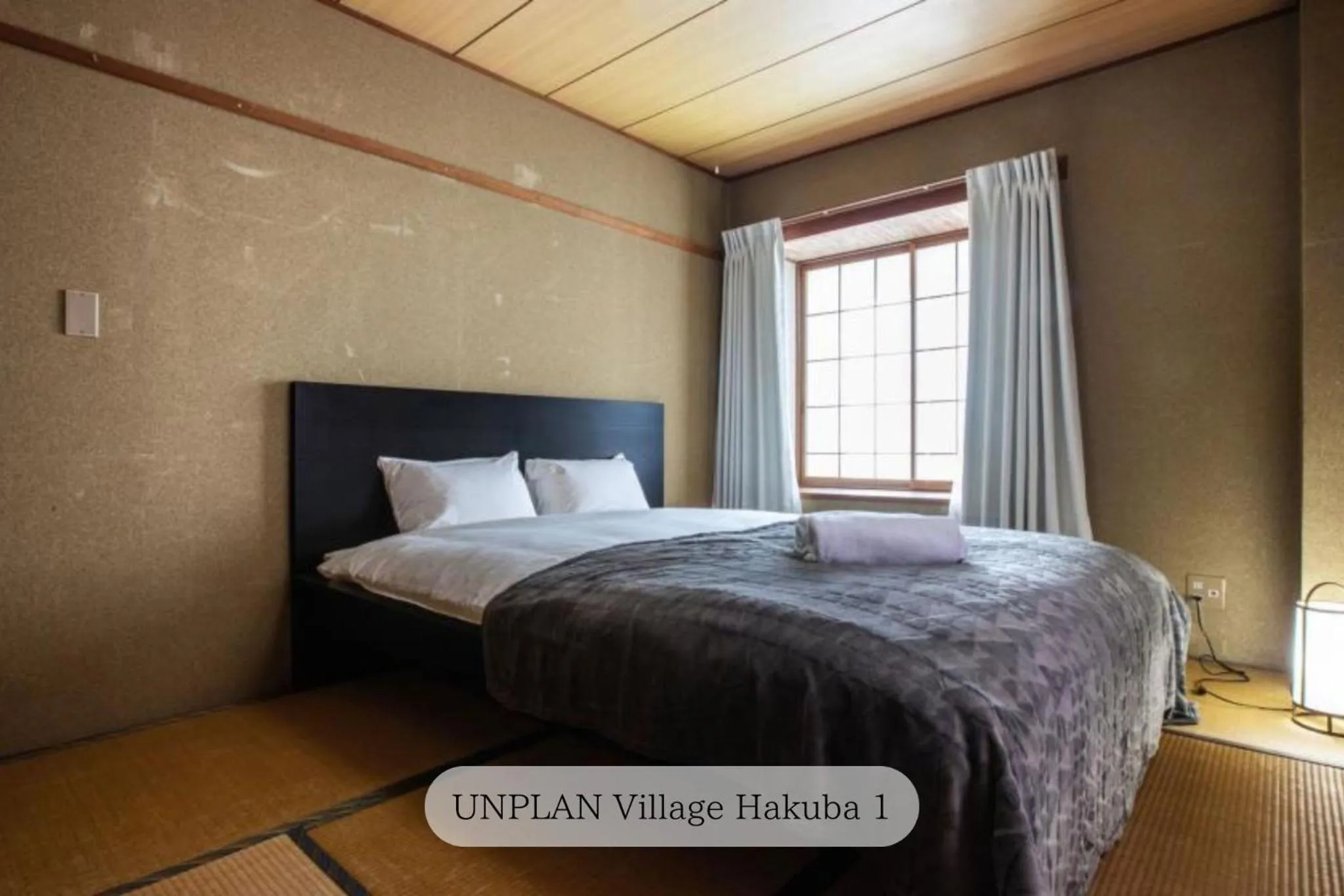 Photo of the whole room, Bed in UNPLAN Village Hakuba