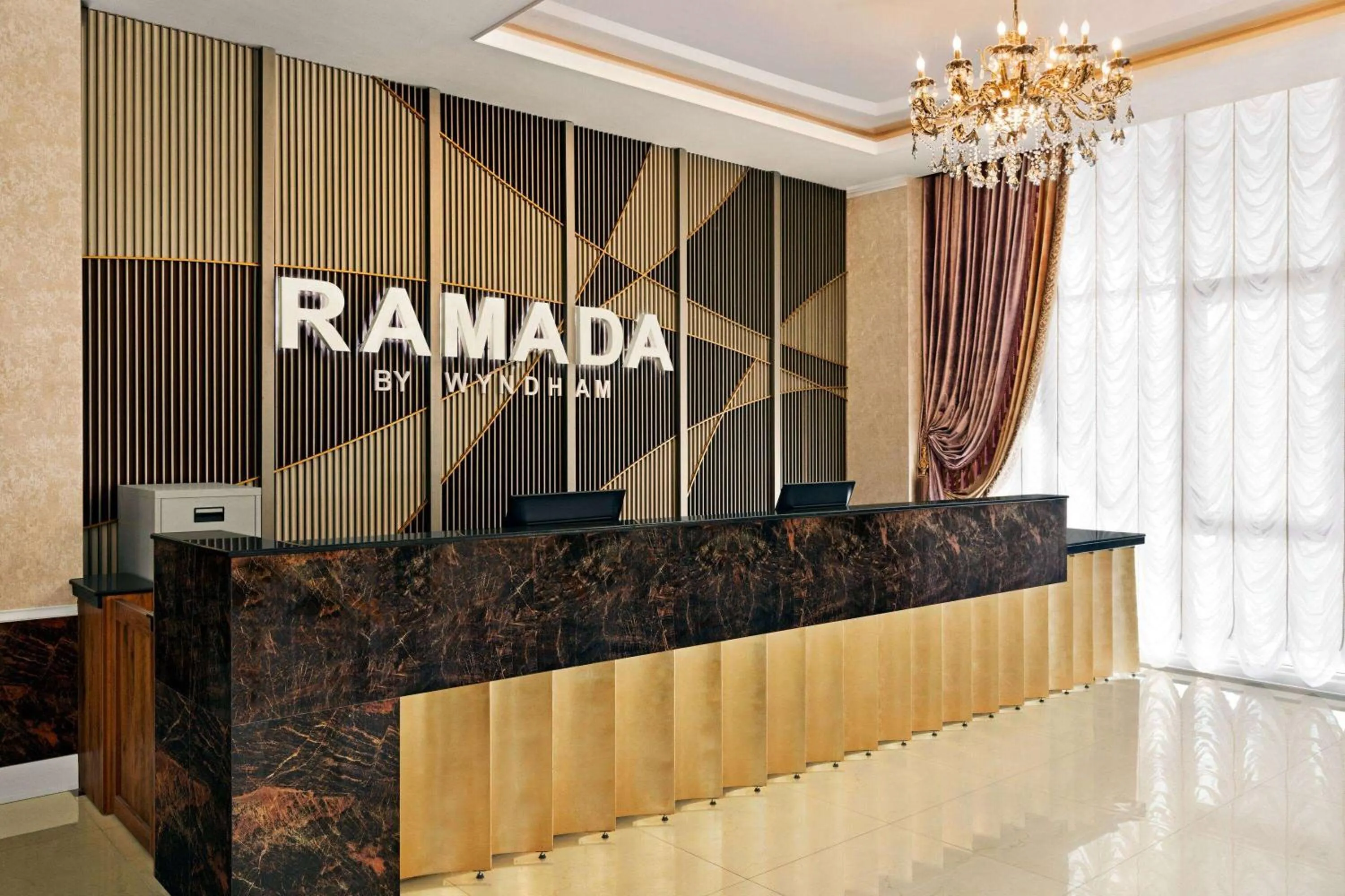 Lobby or reception in Ramada by Wyndham Shymkent