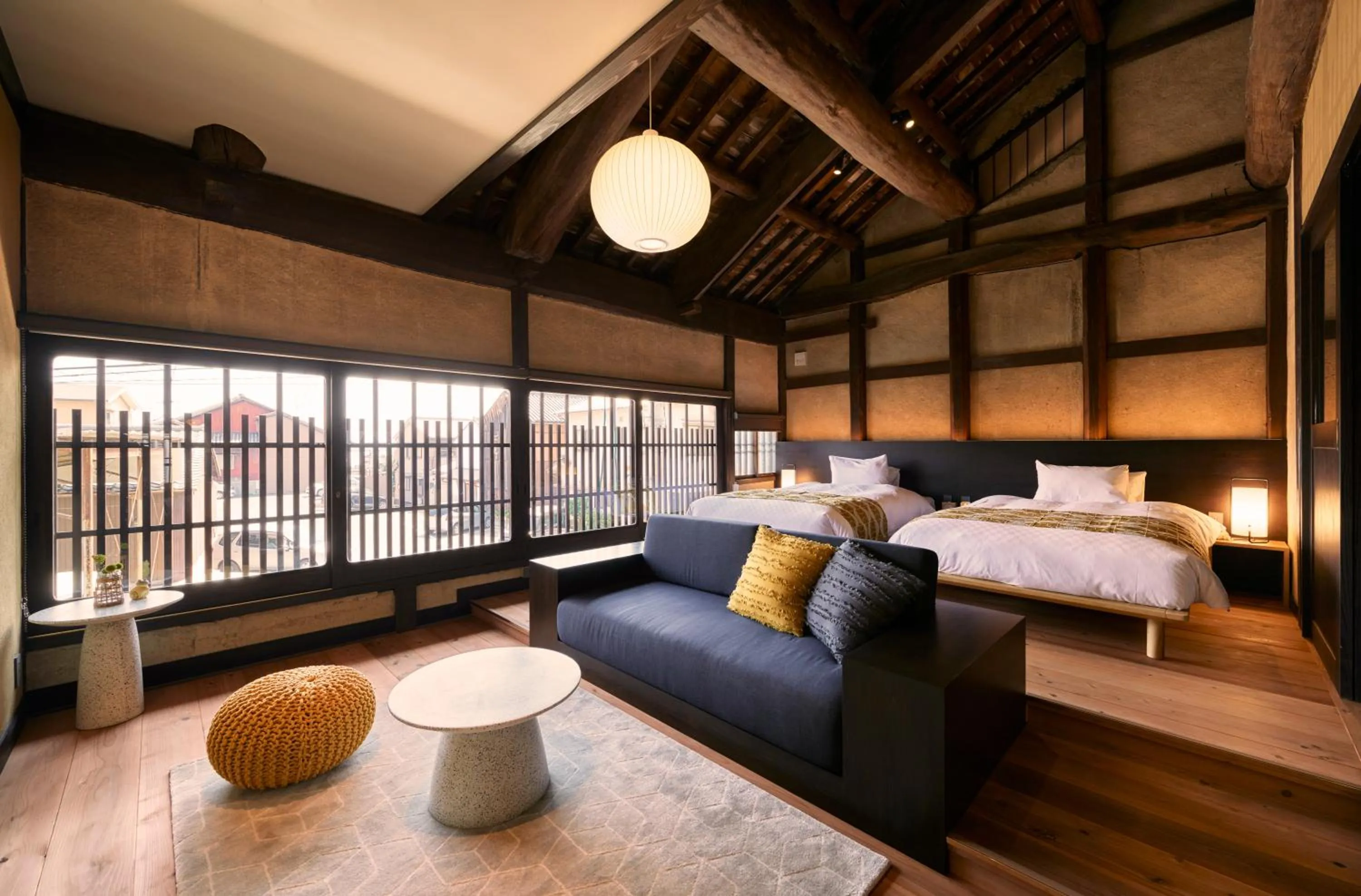 Photo of the whole room, Bed in Tomonoura Shiomachi Hotel