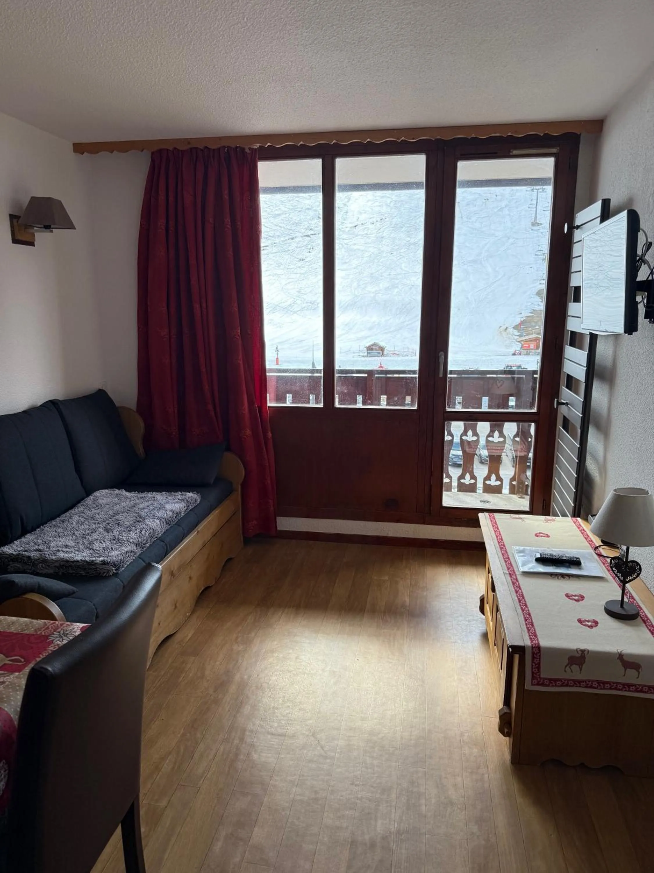 View (from property/room) in Le Rond Point des Pistes - 4 personnes - Tignes Val Claret 2100m - skis aux pieds