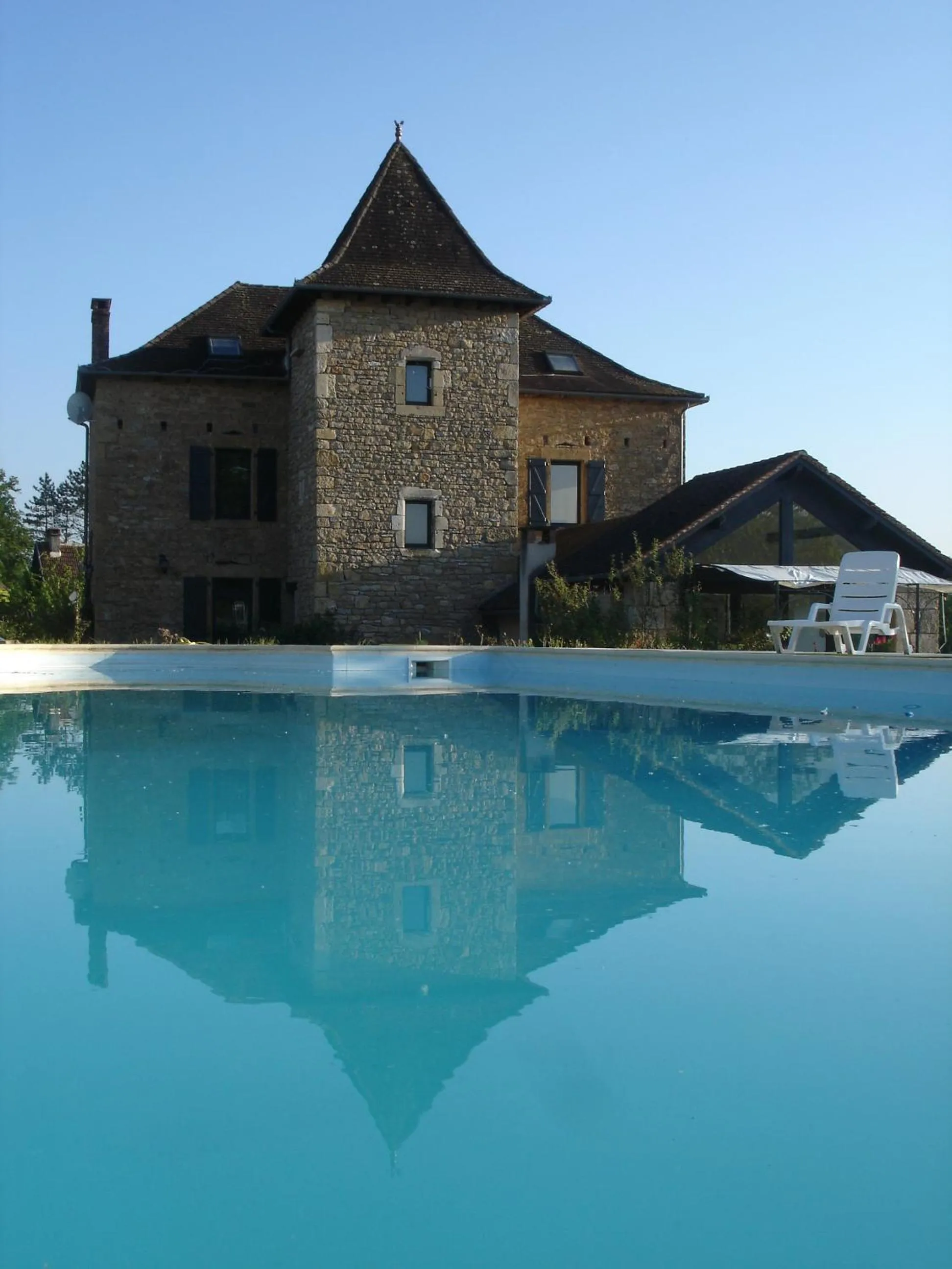 Swimming pool in Hotel La Bastie d'Urfé