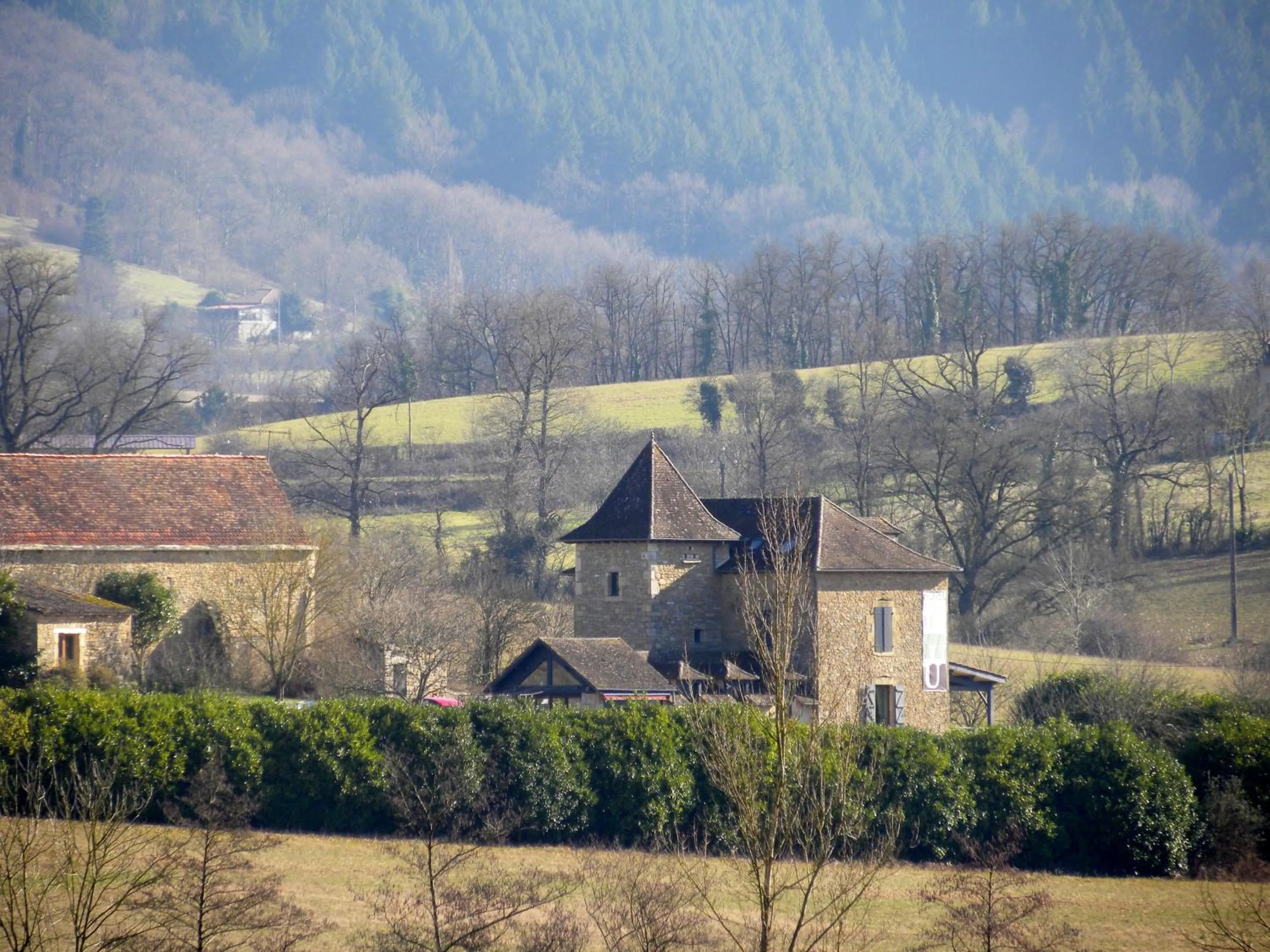 Facade/entrance in Hotel La Bastie d'Urfé