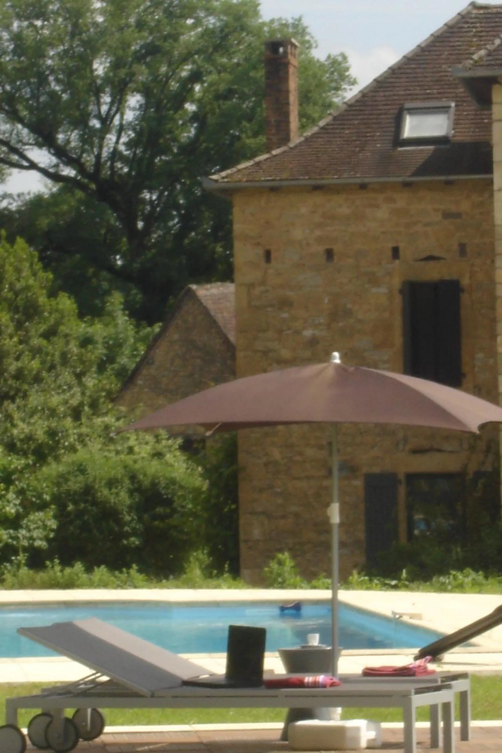 Swimming pool in Hotel La Bastie d'Urfé