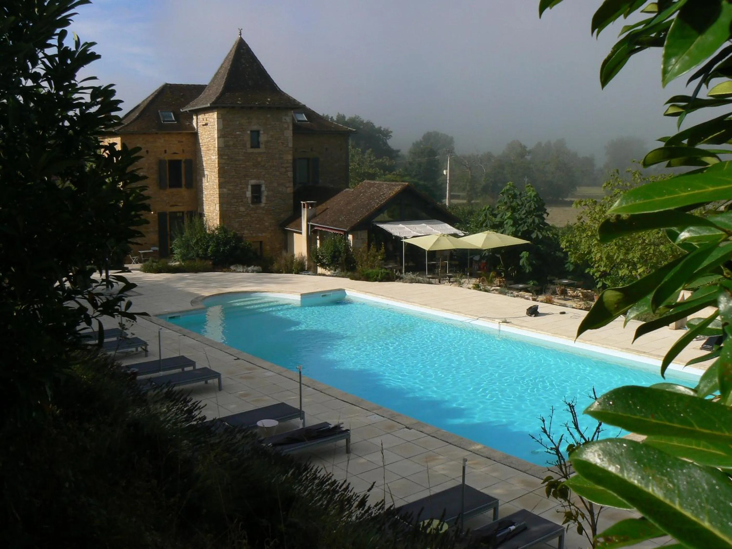 Swimming pool in Hotel La Bastie d'Urfé