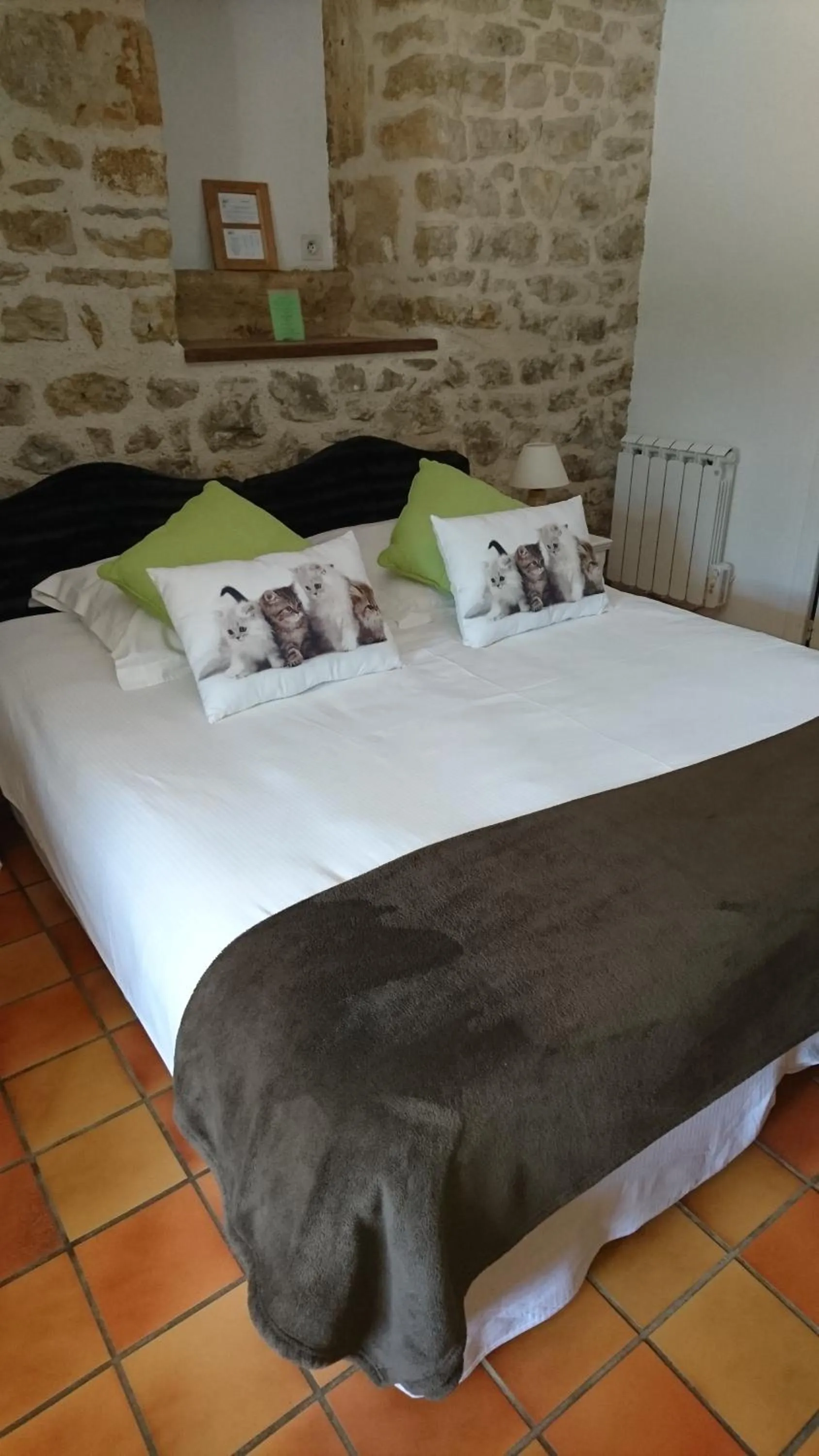 Photo of the whole room, Bed in Hotel La Bastie d'Urfé