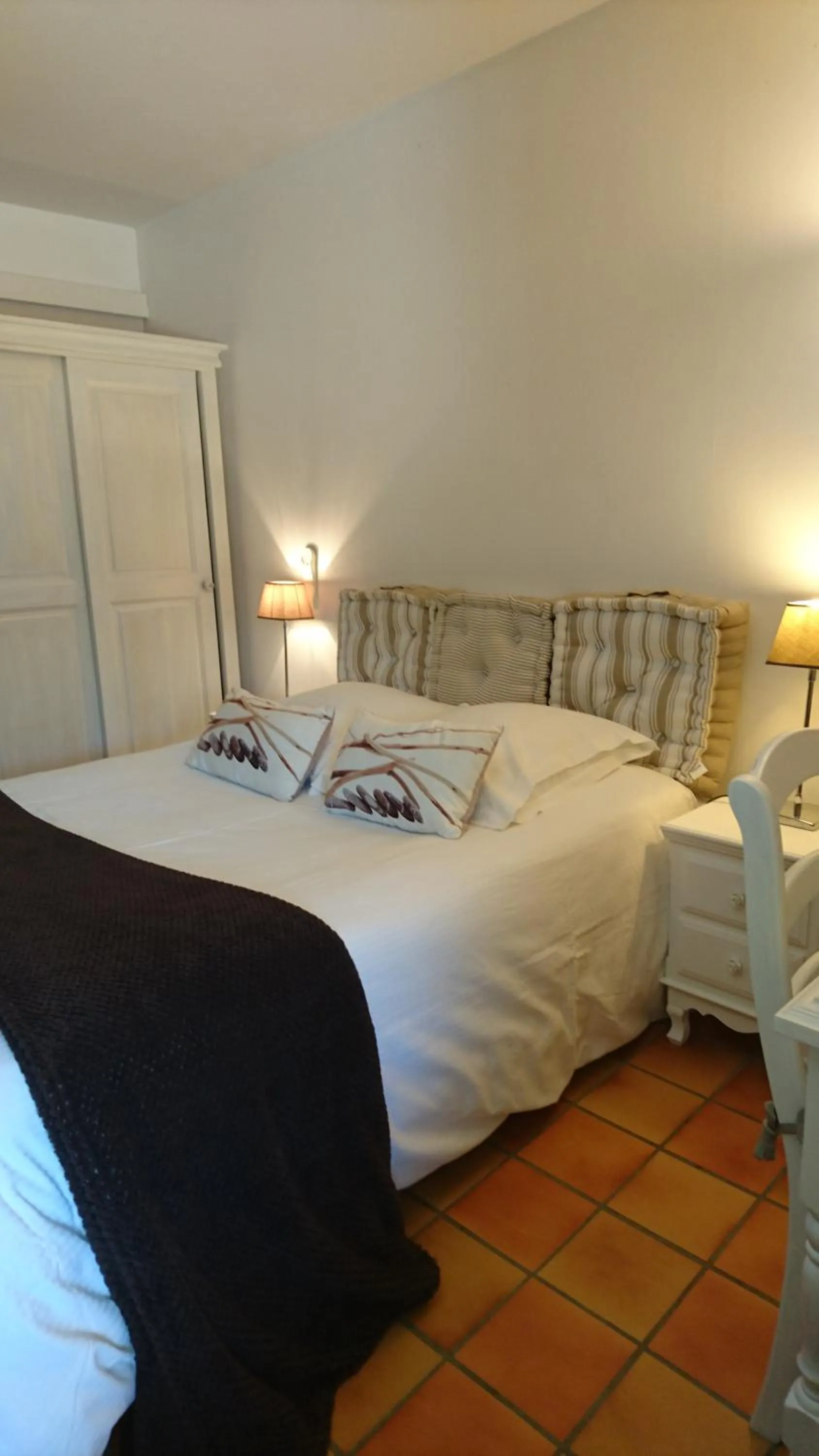 Photo of the whole room, Bed in Hotel La Bastie d'Urfé