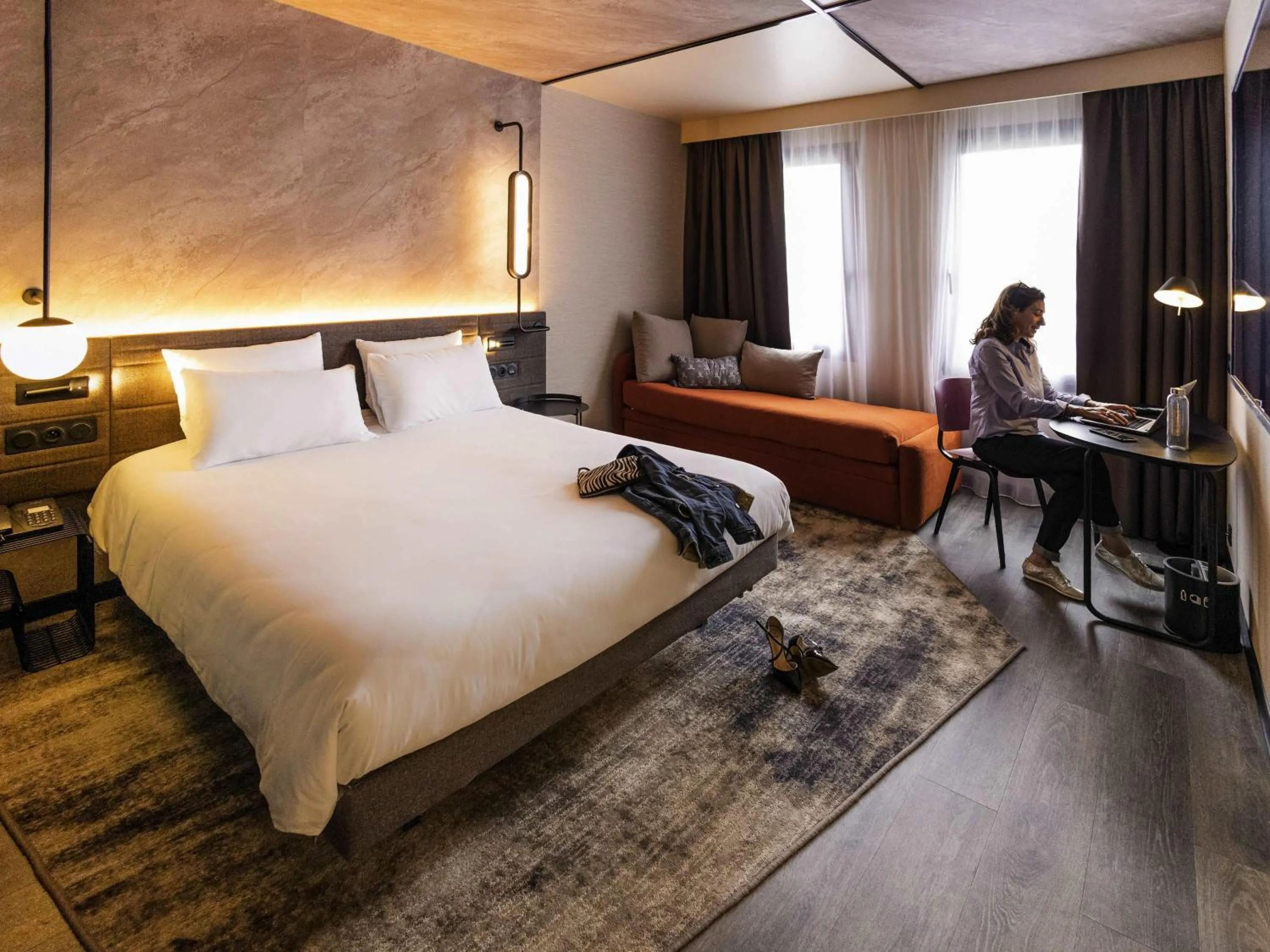 Bedroom, Bed in Novotel Paris Suresnes Longchamp