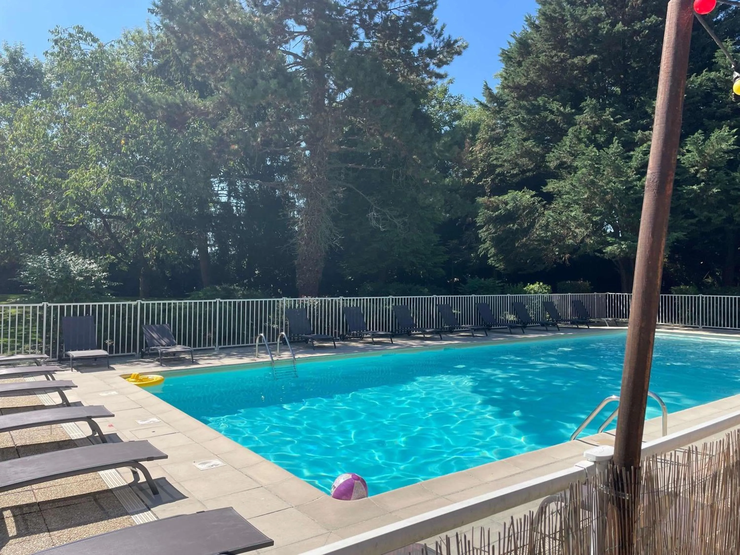 Pool view in Novotel Saclay