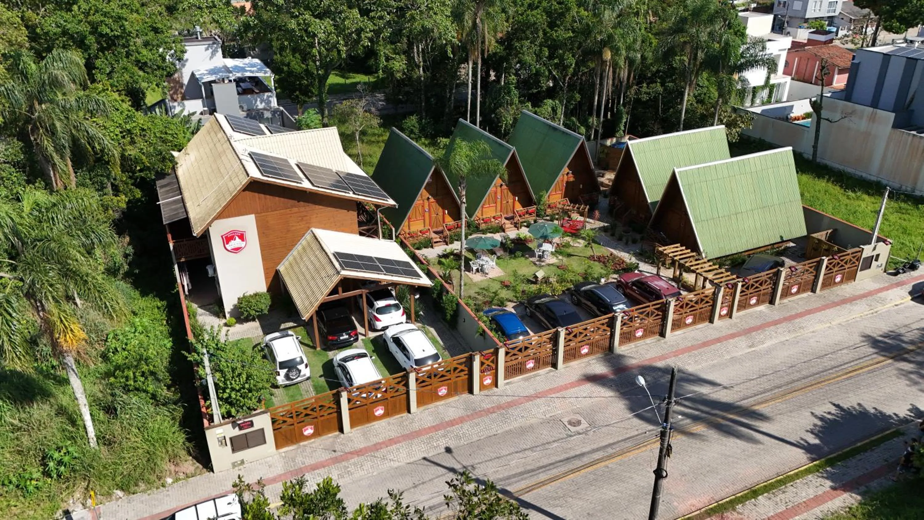 Bird's eye view in Pousada Chalé Suiço Bombinhas