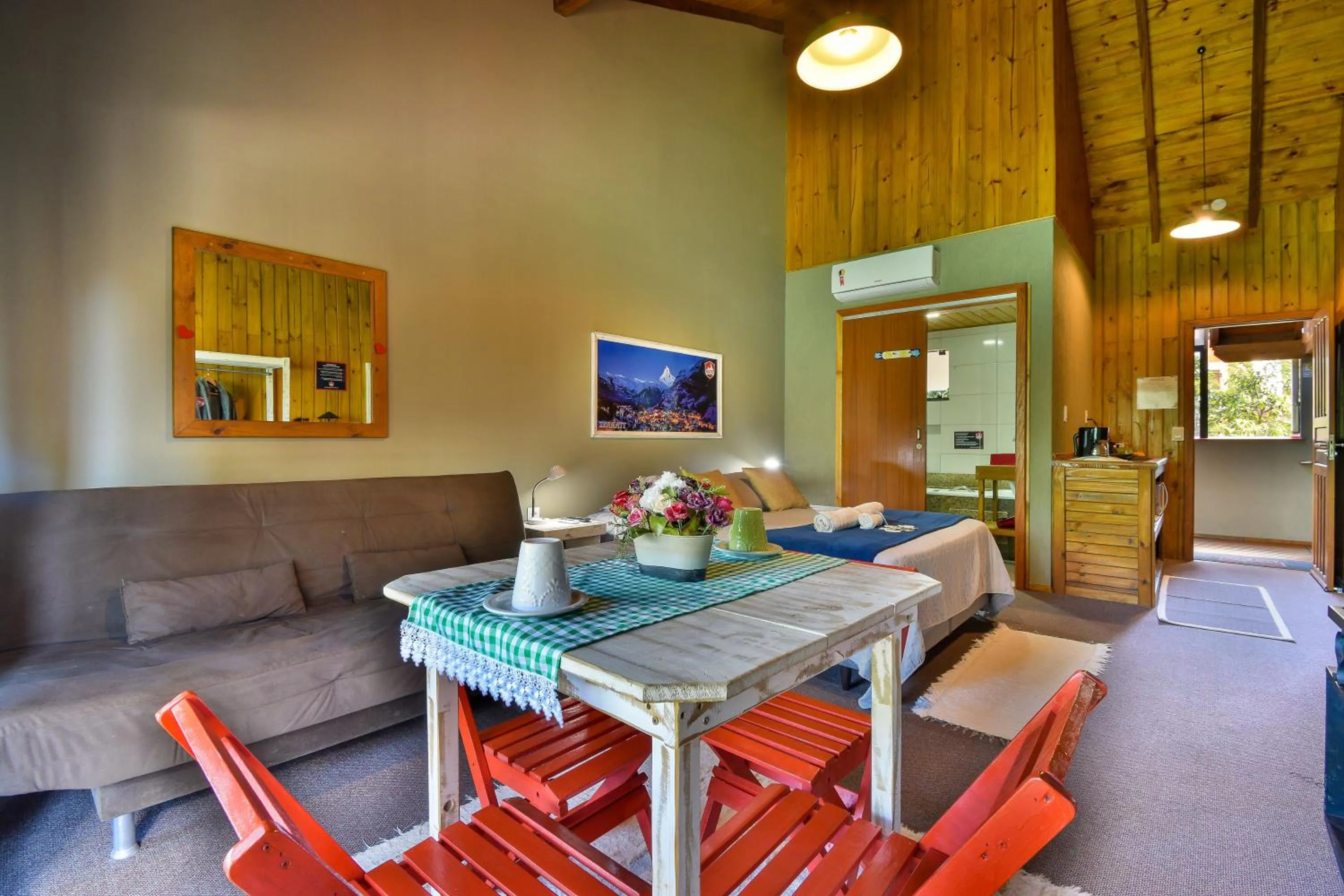 Living room in Pousada Chalé Suiço Bombinhas