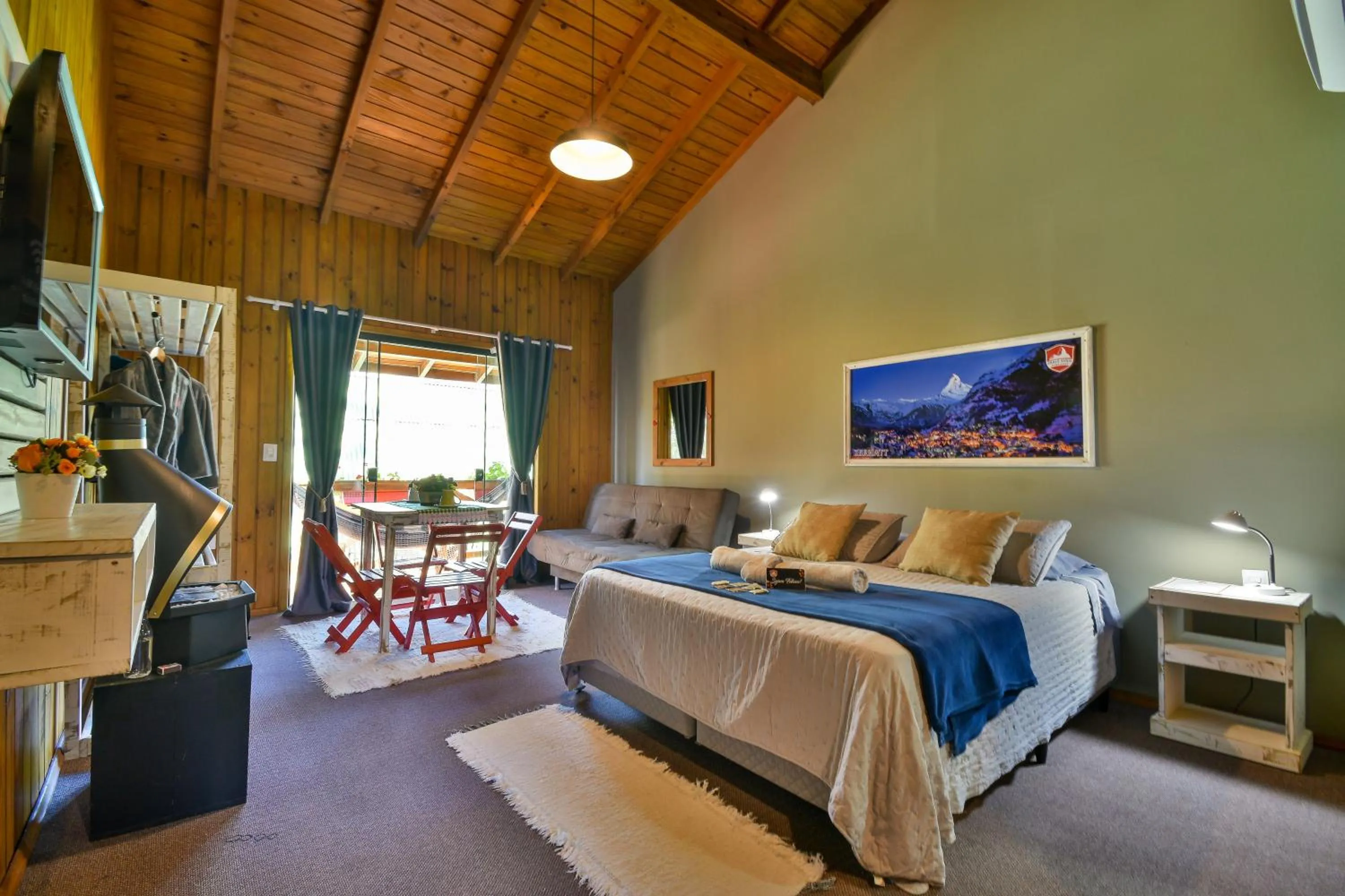 Bed in Pousada Chalé Suiço Bombinhas