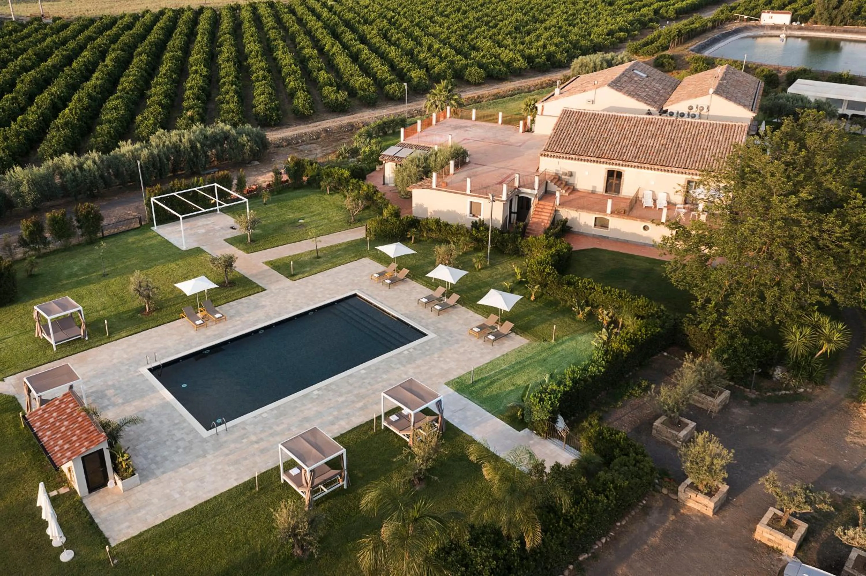 Bird's eye view in Nèroli Bio Relais