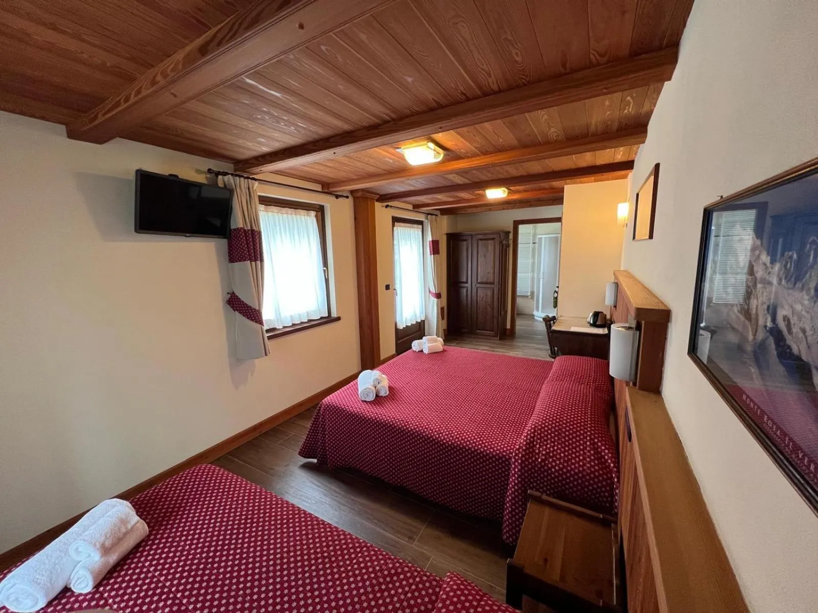 Bed in Villa Americana Chambres d'Hotes