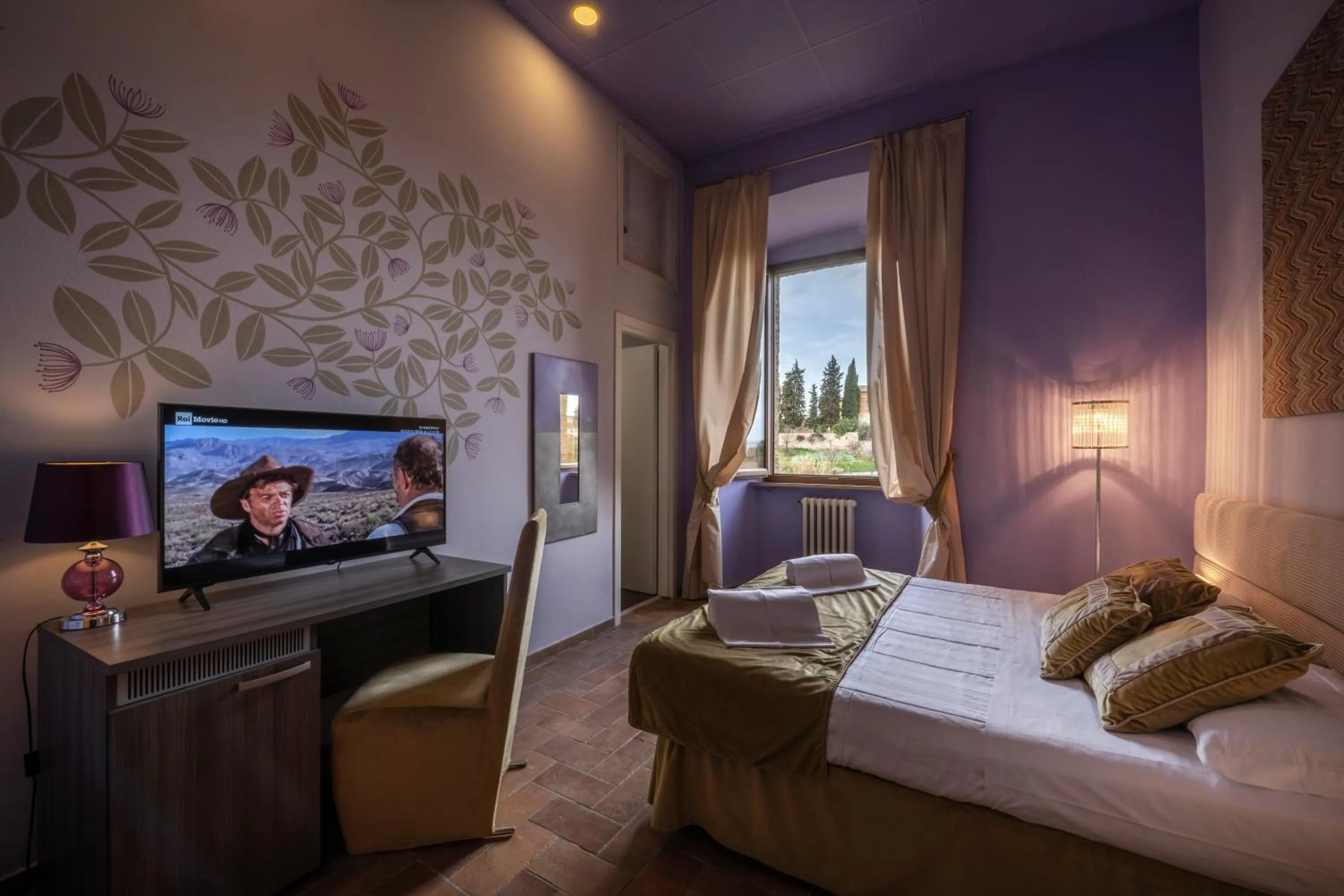 Bedroom, Bed in Hotel Palazzo Renieri - 3stelle S