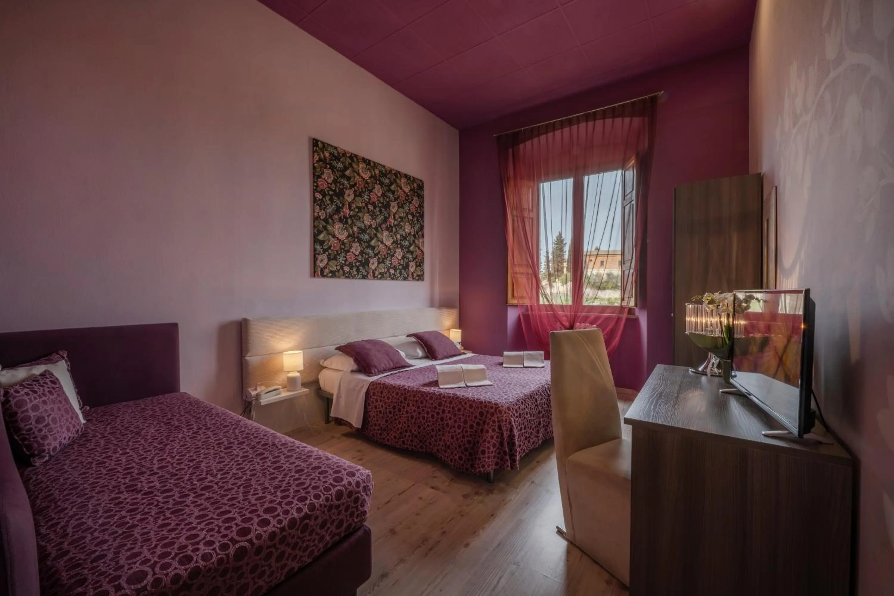 Bedroom, Bed in Hotel Palazzo Renieri - 3stelle S