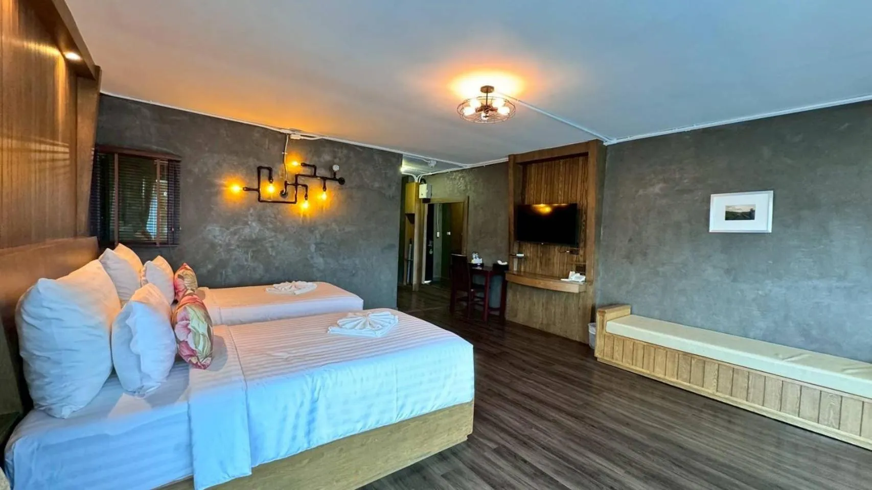 Bed in Grand Kokkod Khao Kho Resort