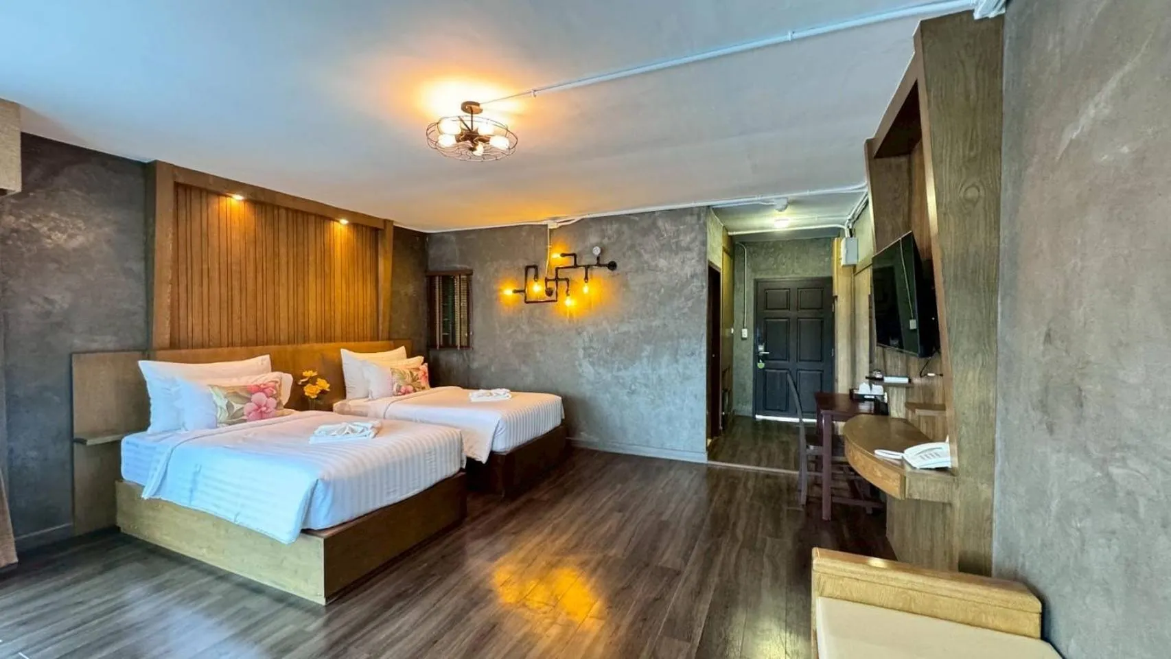 Bed in Grand Kokkod Khao Kho Resort