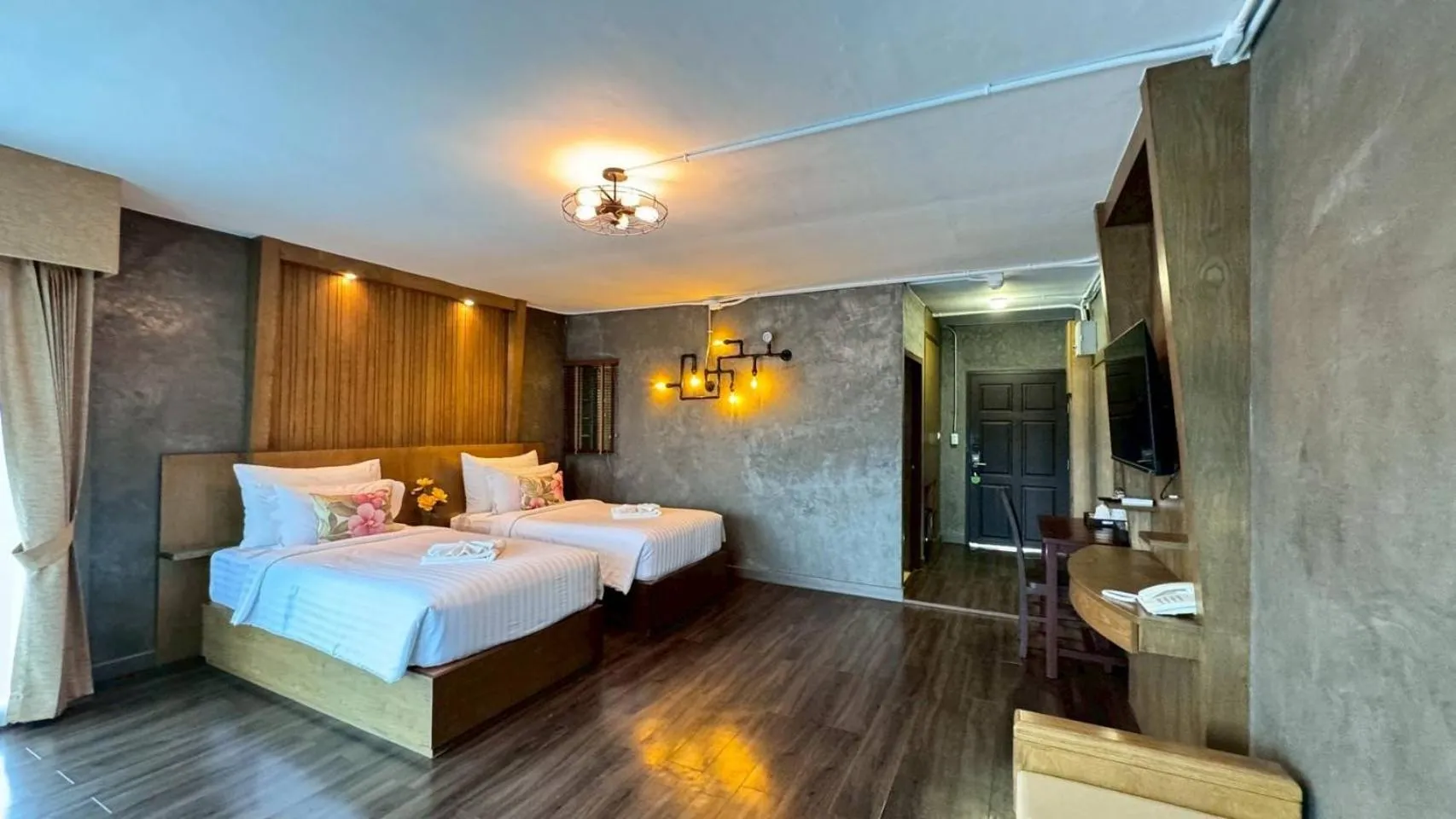 Bed in Grand Kokkod Khao Kho Resort