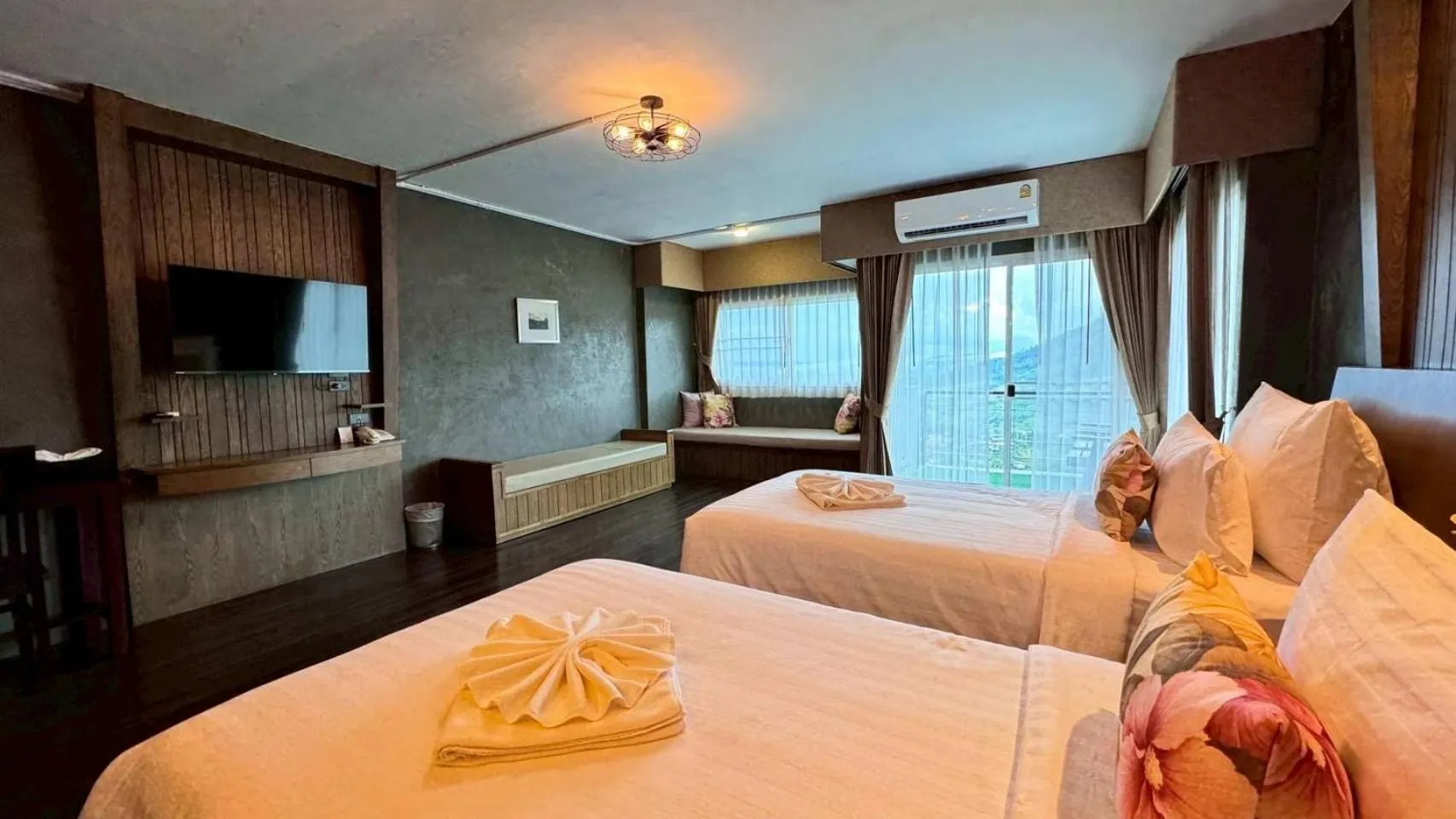 Bed in Grand Kokkod Khao Kho Resort