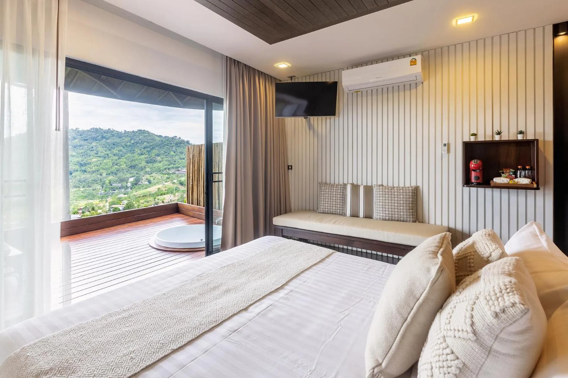 Bed in Grand Kokkod Khao Kho Resort