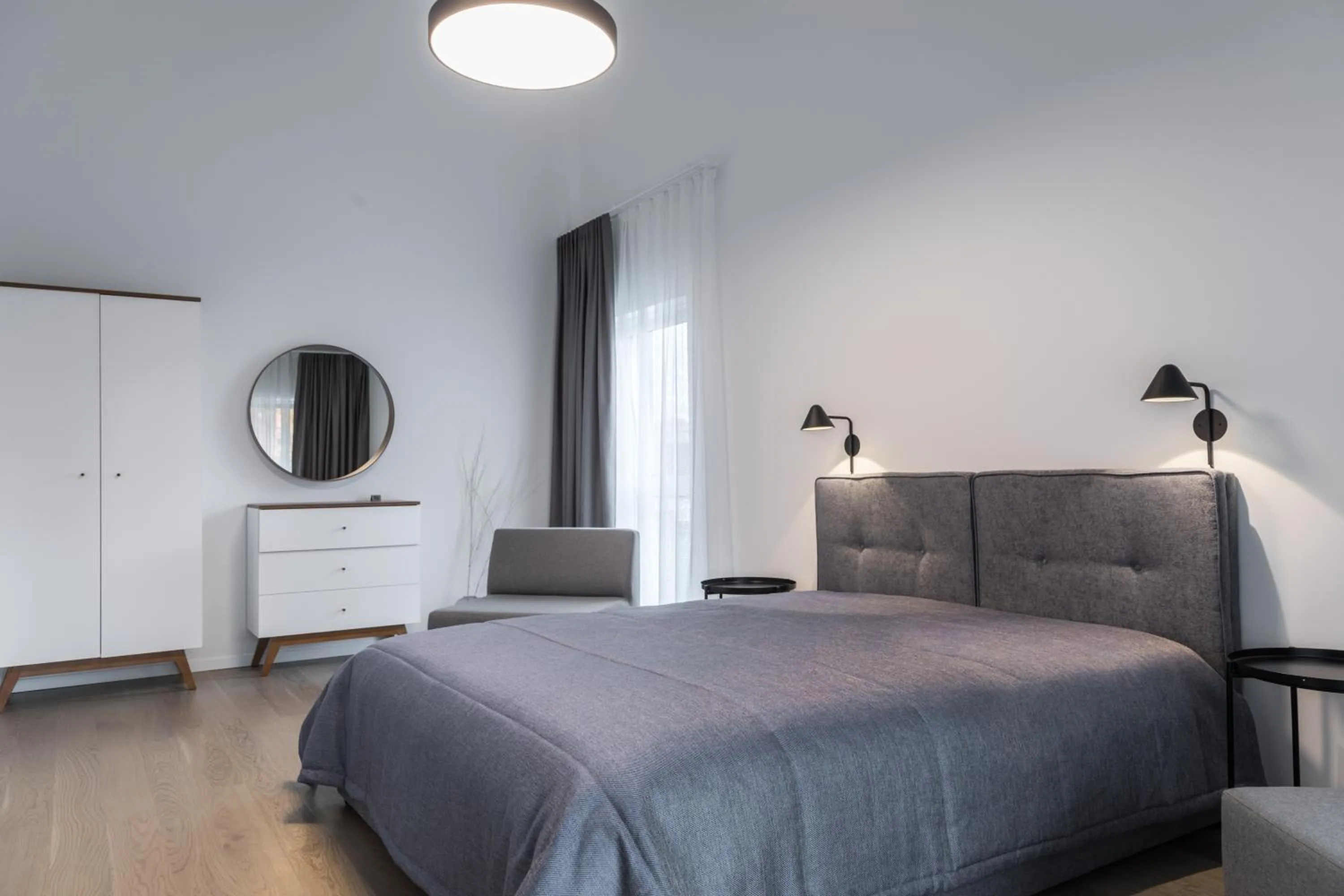 Bedroom, Bed in Apartment Hotel Laisve