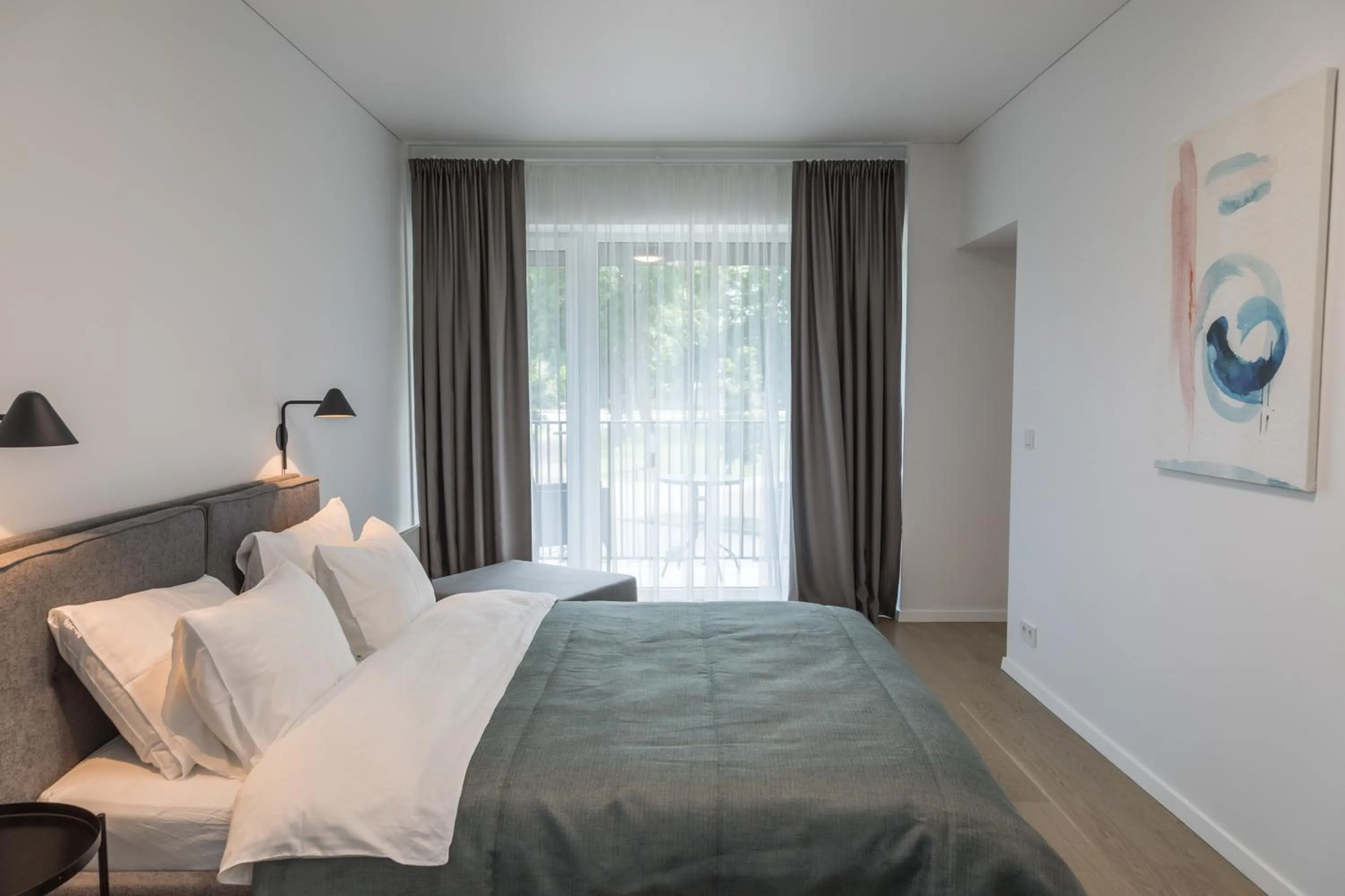 Bedroom, Bed in Apartment Hotel Laisve