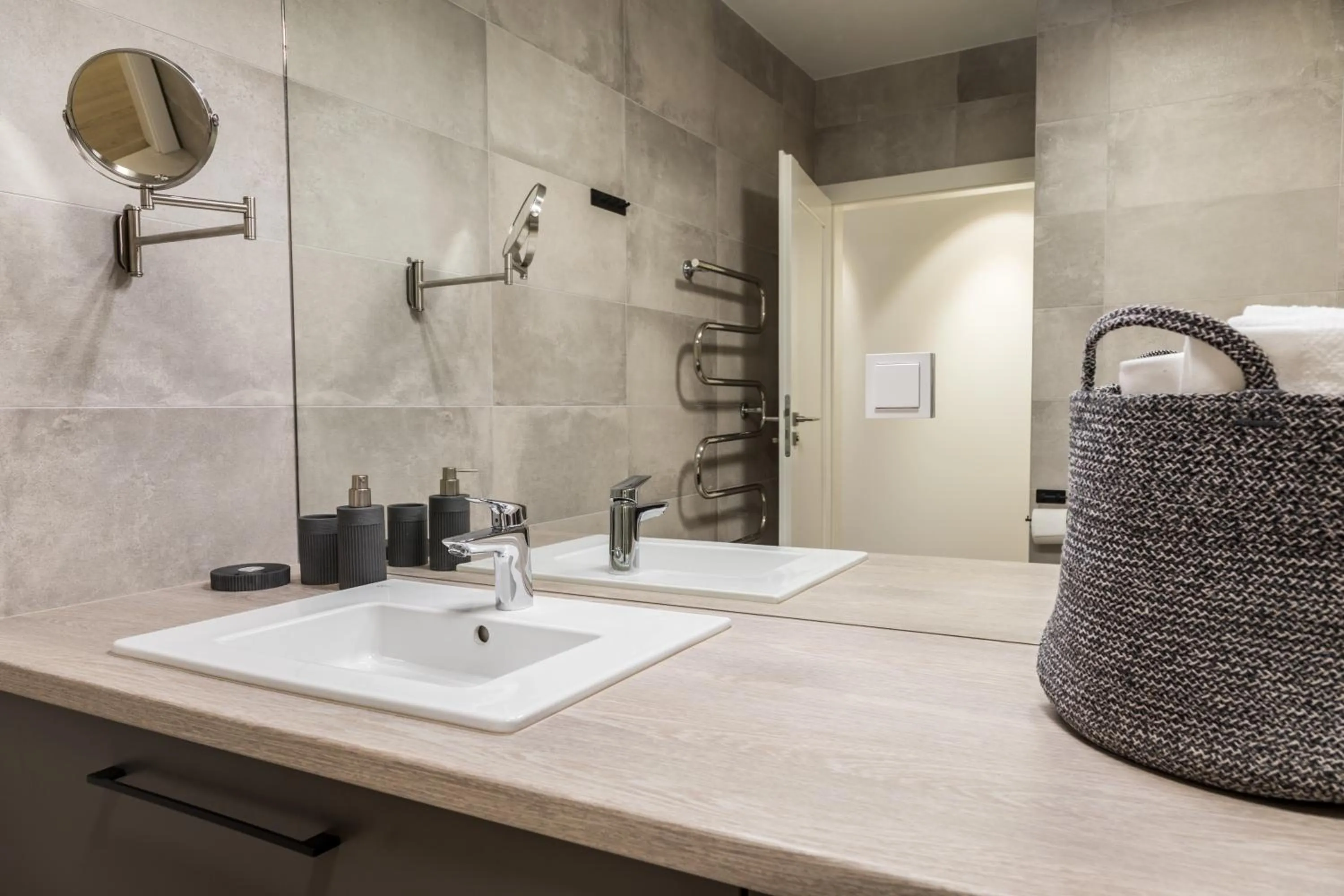 Bathroom in Apartment Hotel Laisve