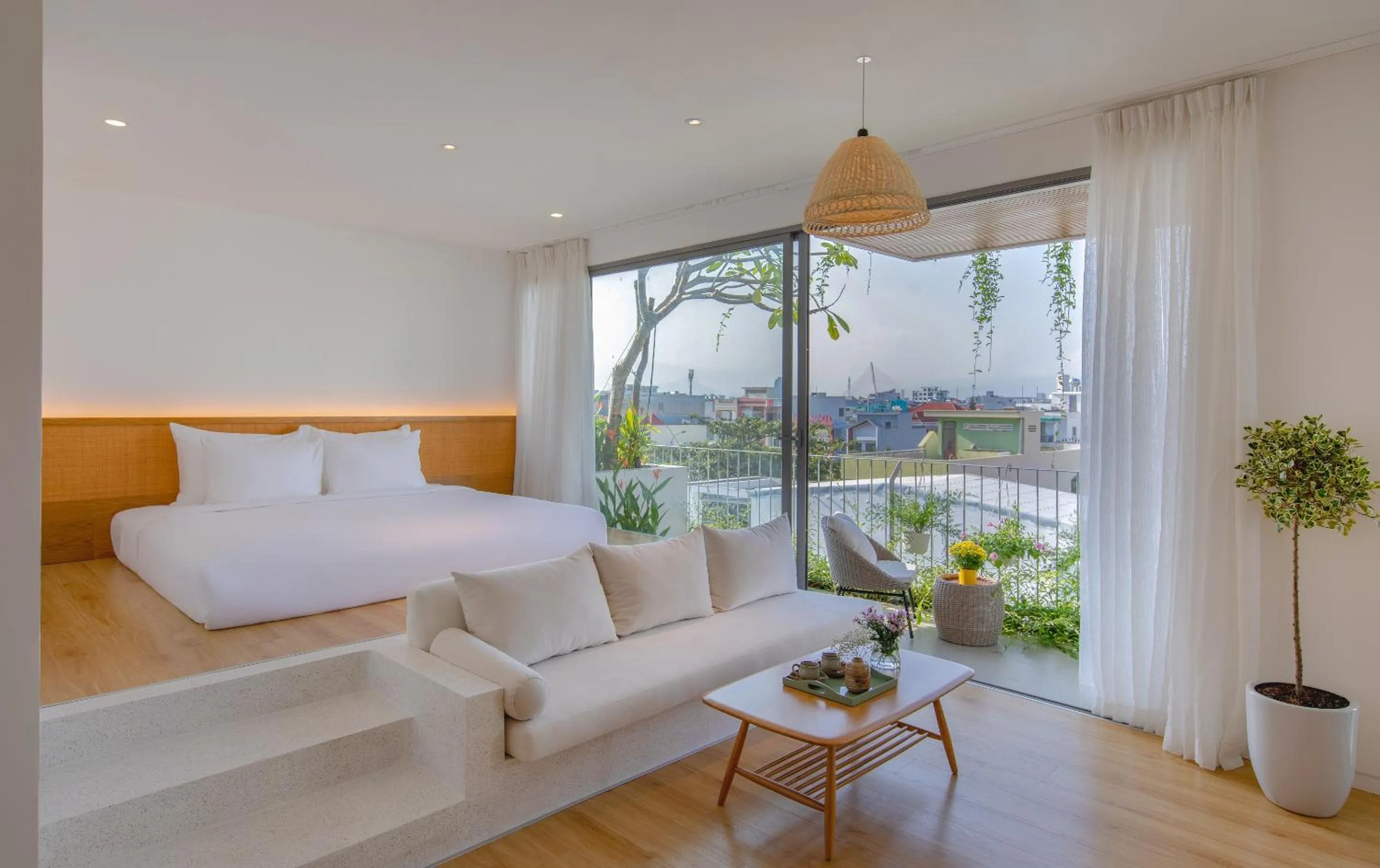 Bed in Prana Boutique Hotel and Apartments