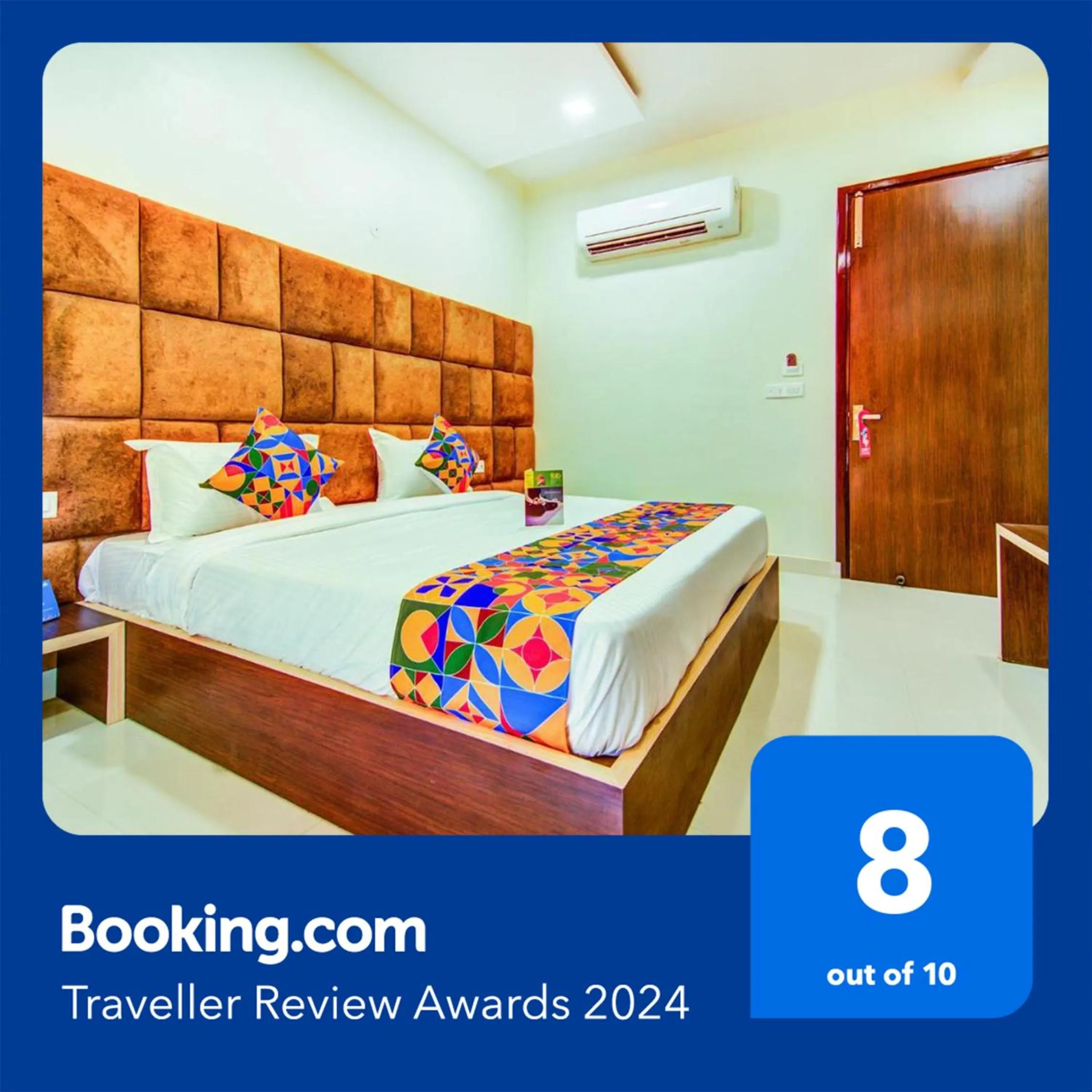 Bed in FabHotel Nayyar Inn