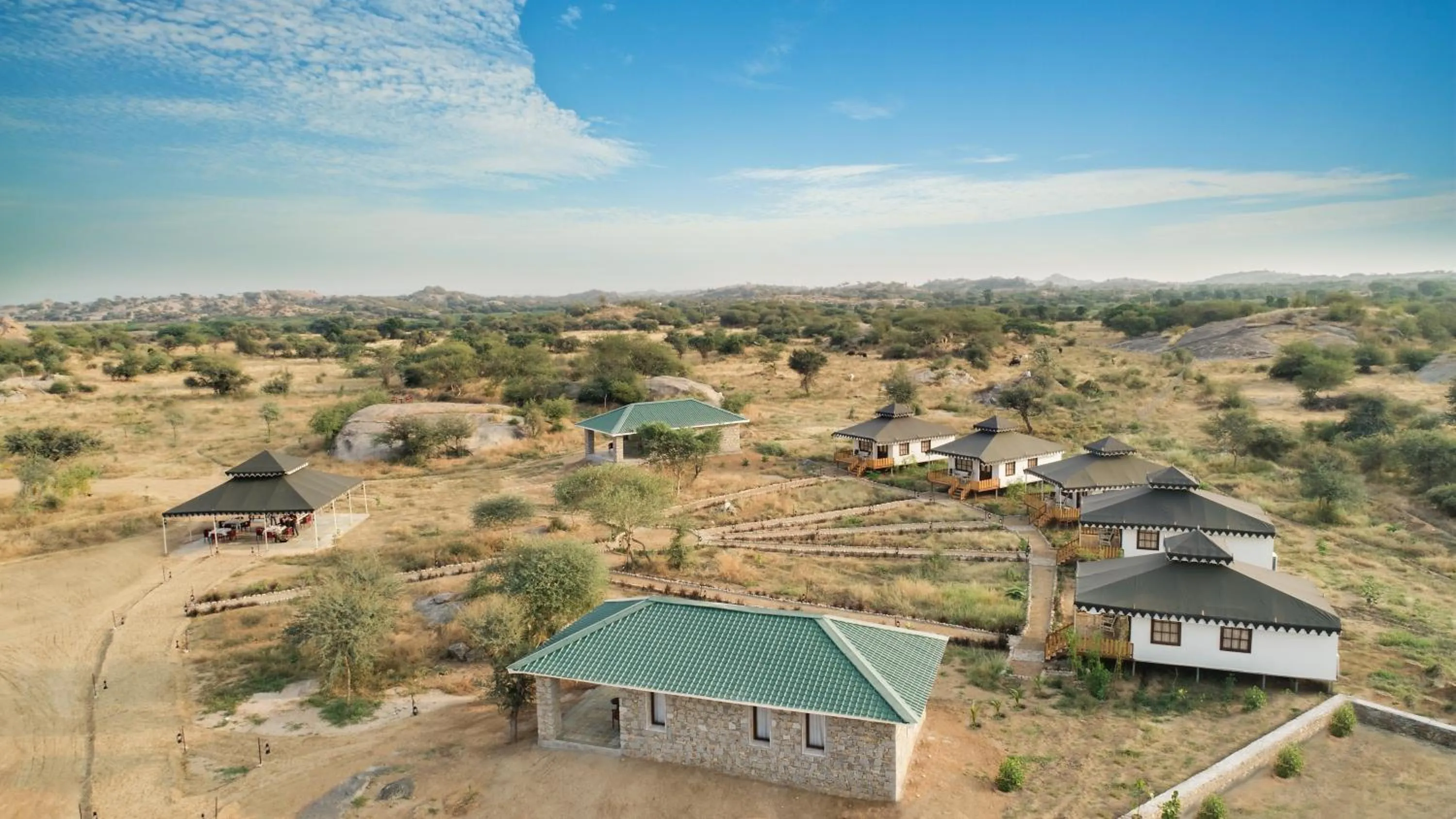 Bird's eye view in Jawai Leopard Safari Lodge