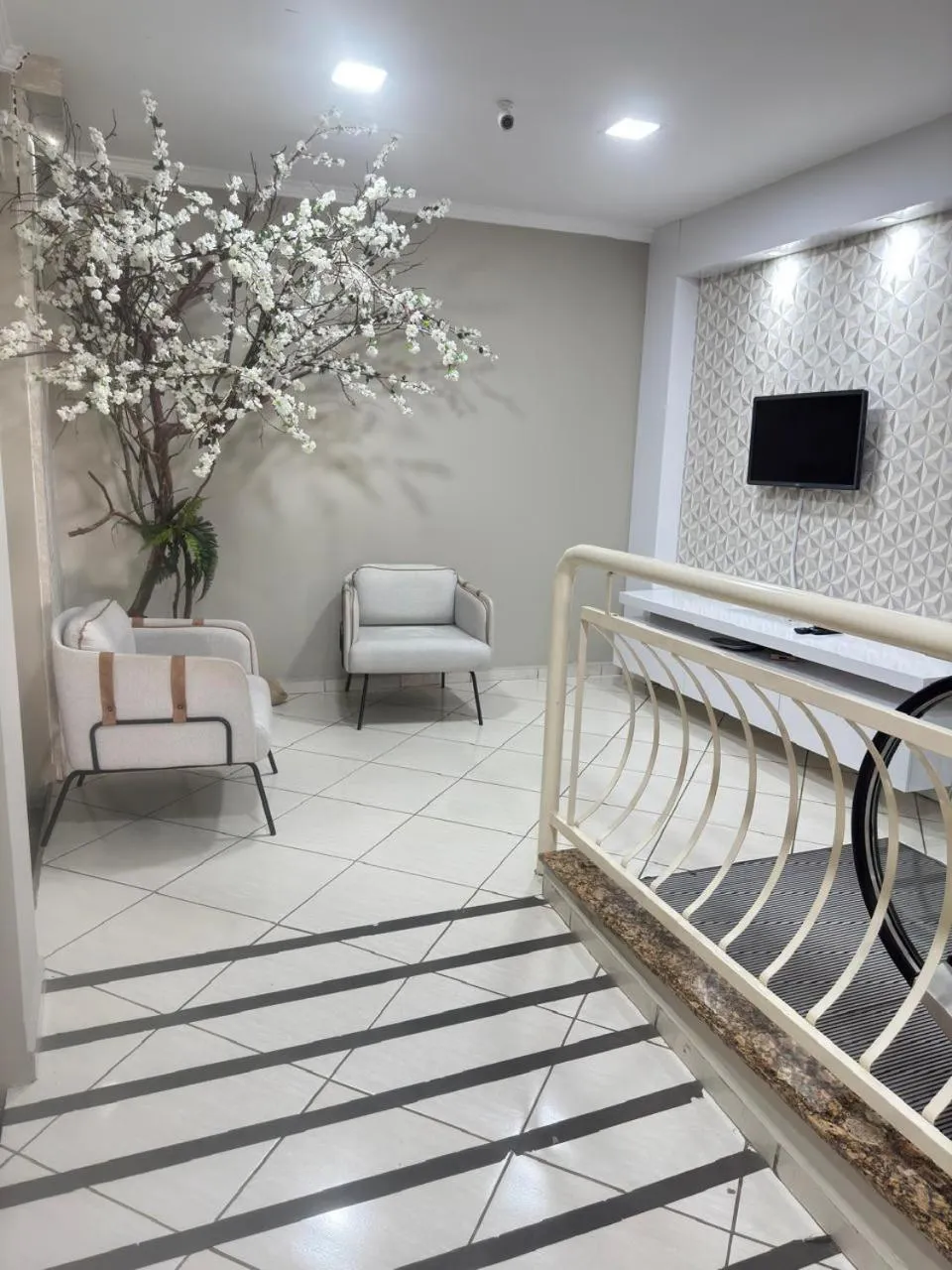 Communal lounge/ TV room in Pousada Center