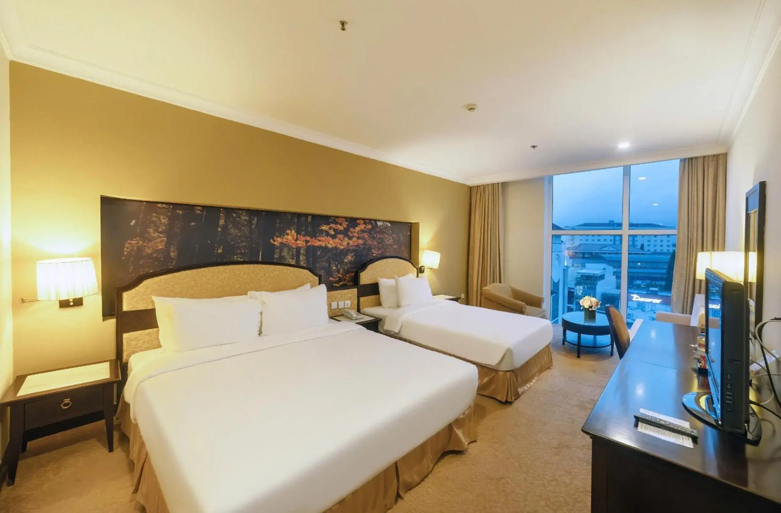 Deluxe Triple Room with City View in La Sapinette Hotel Dalat Deluxe Triple Room with City View in La Sapinette Hotel Dalat