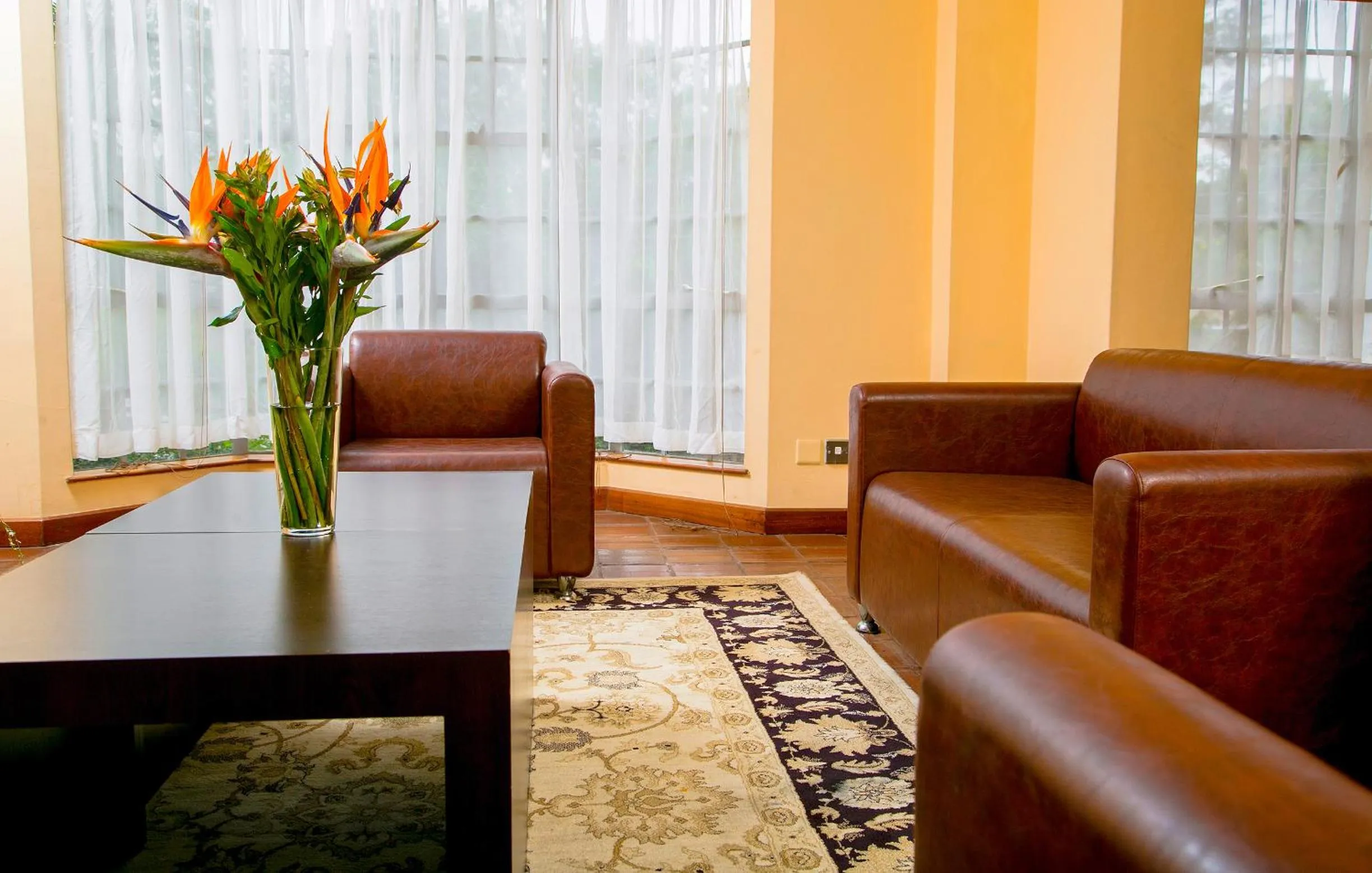 Seating area in Batians Apartment Hotel