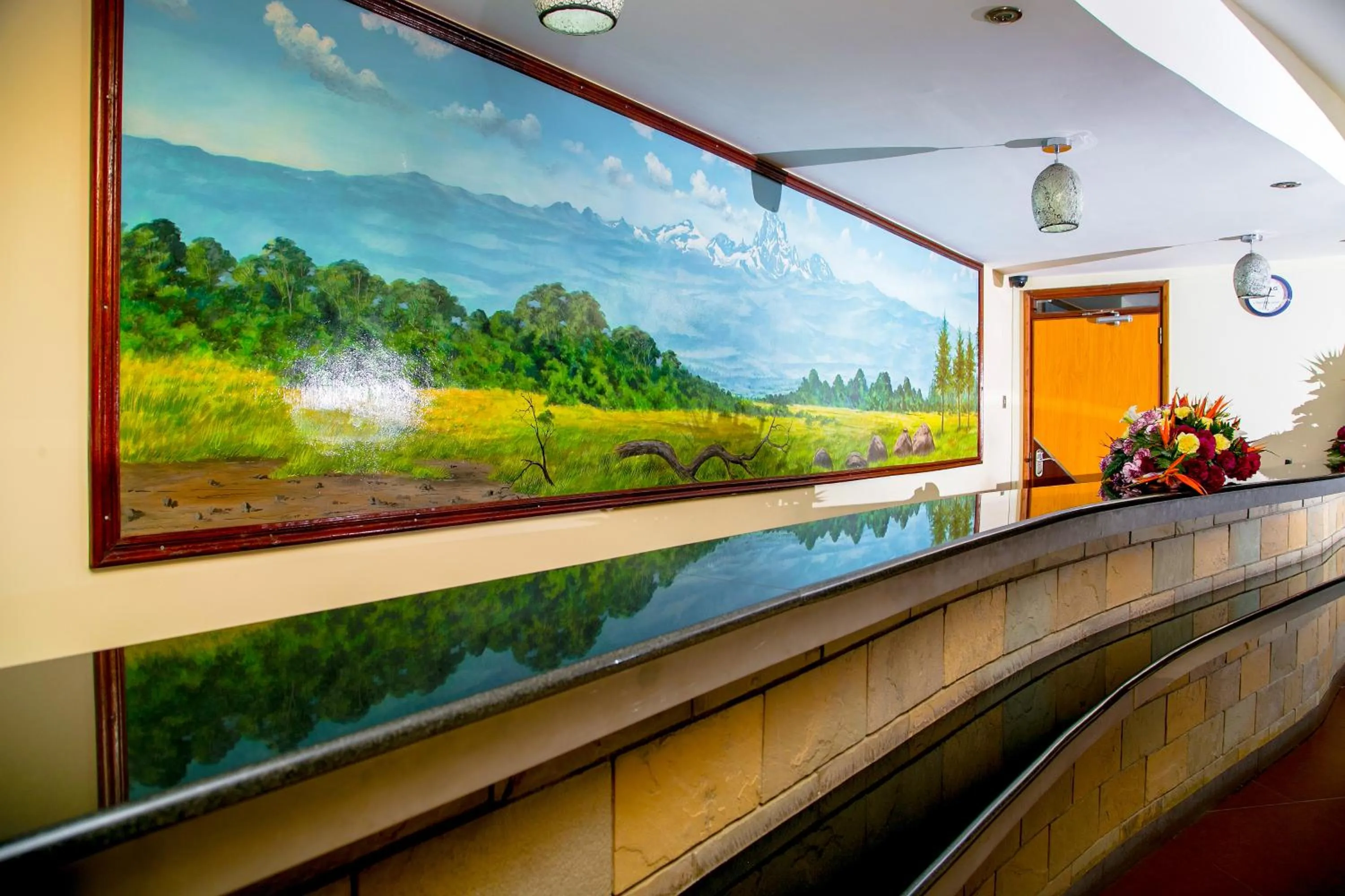 Text overlay in Batians Apartment Hotel