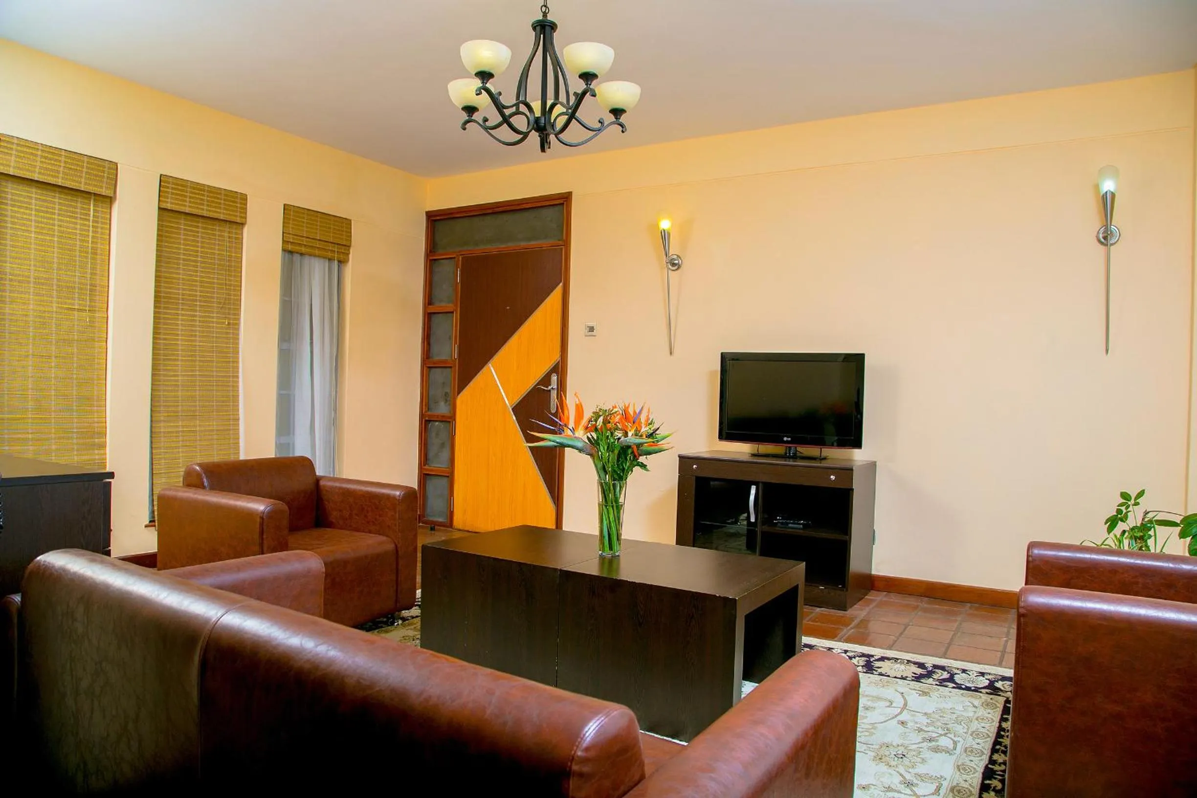 Seating area in Batians Apartment Hotel