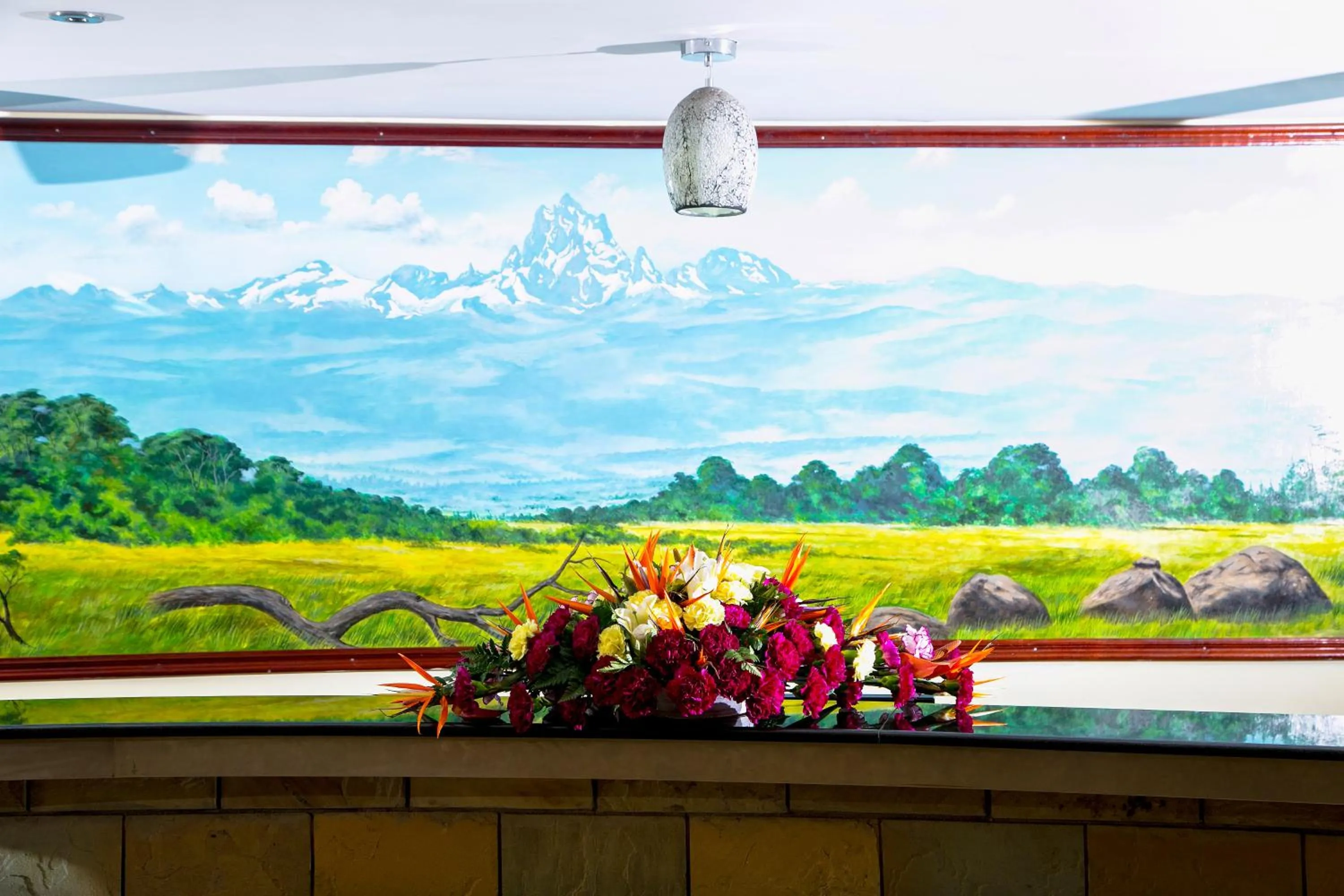 Lobby or reception in Batians Apartment Hotel