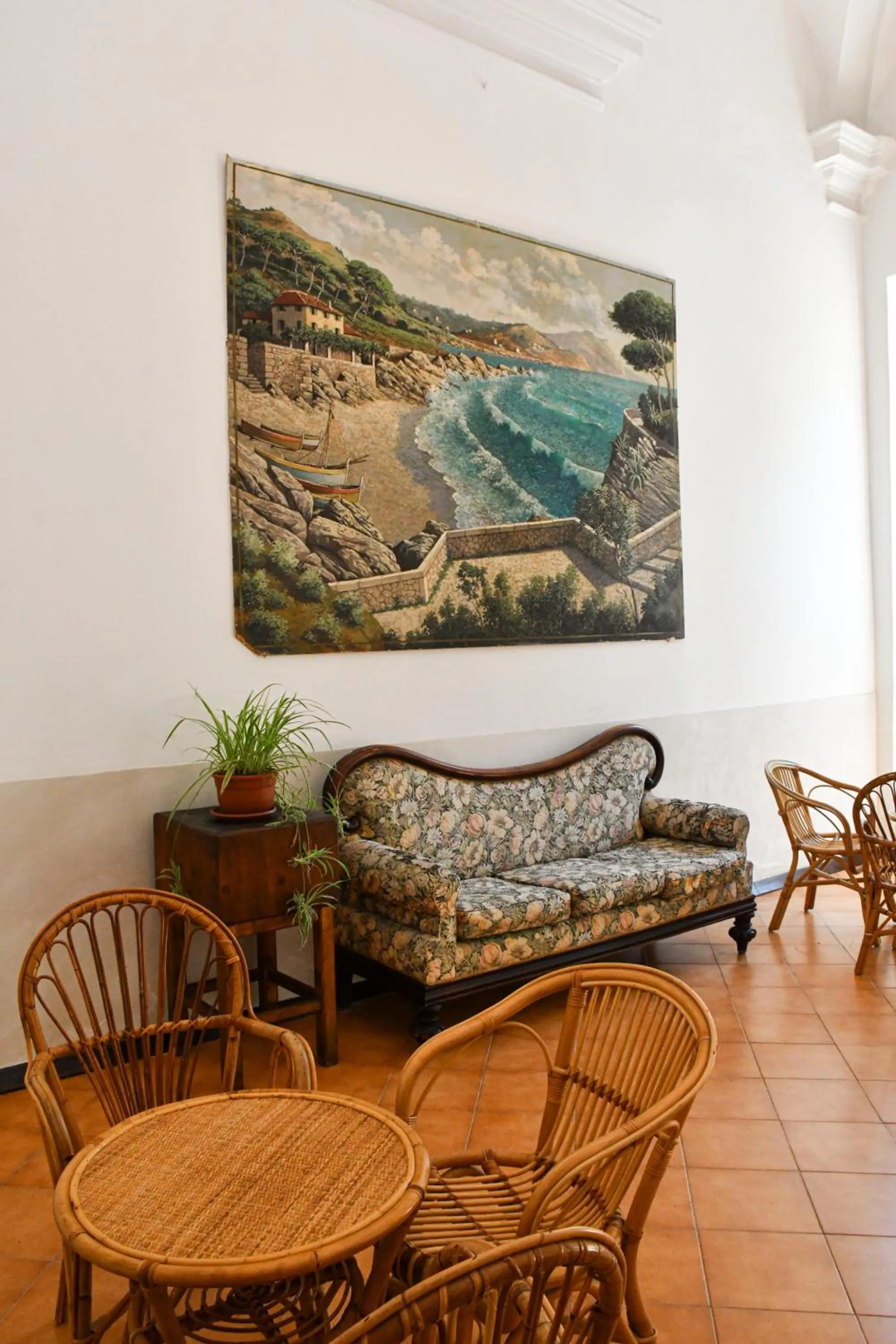 Seating area in Hotel Le Palme