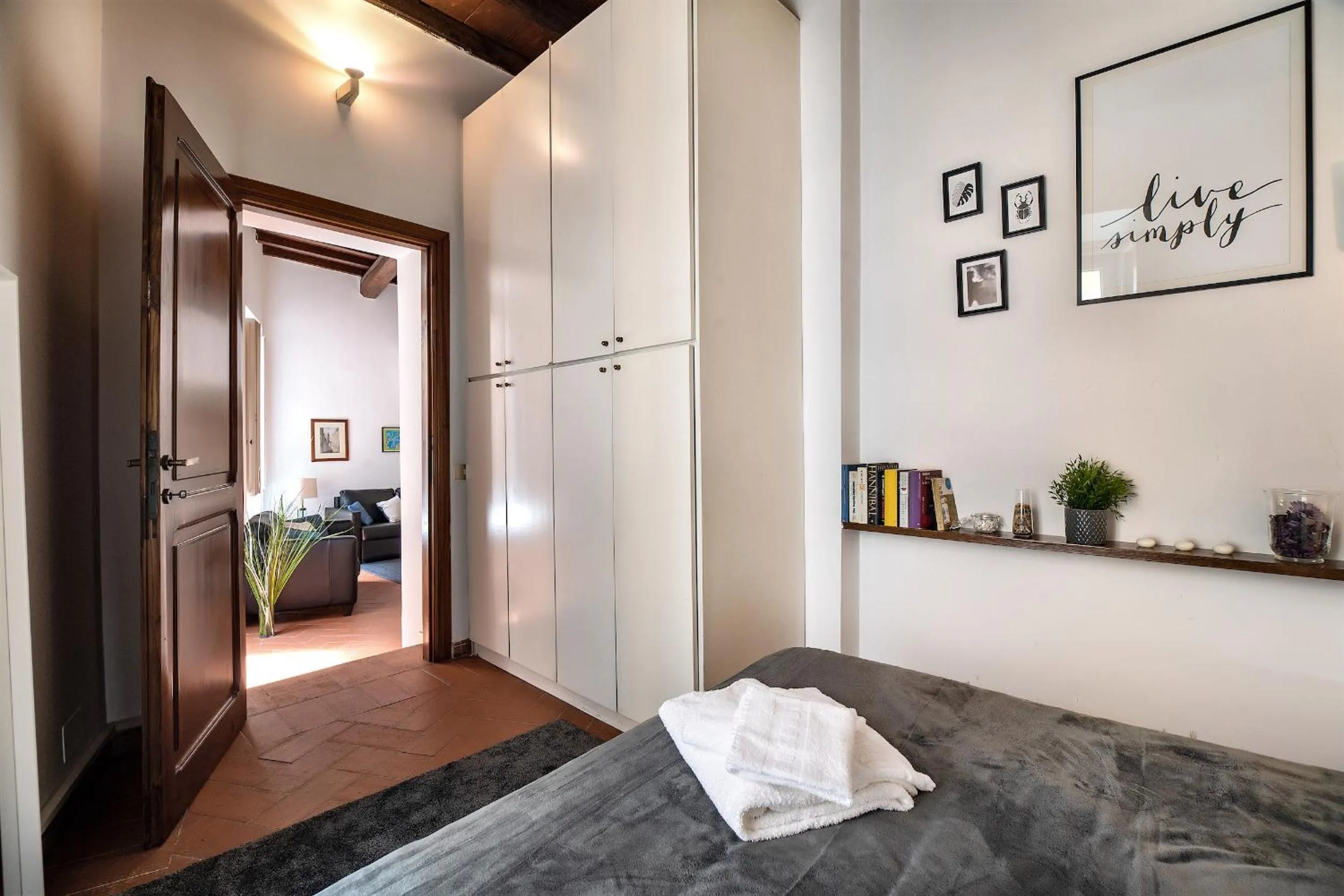 Bedroom, Bed in Appartamento via dei Baullari