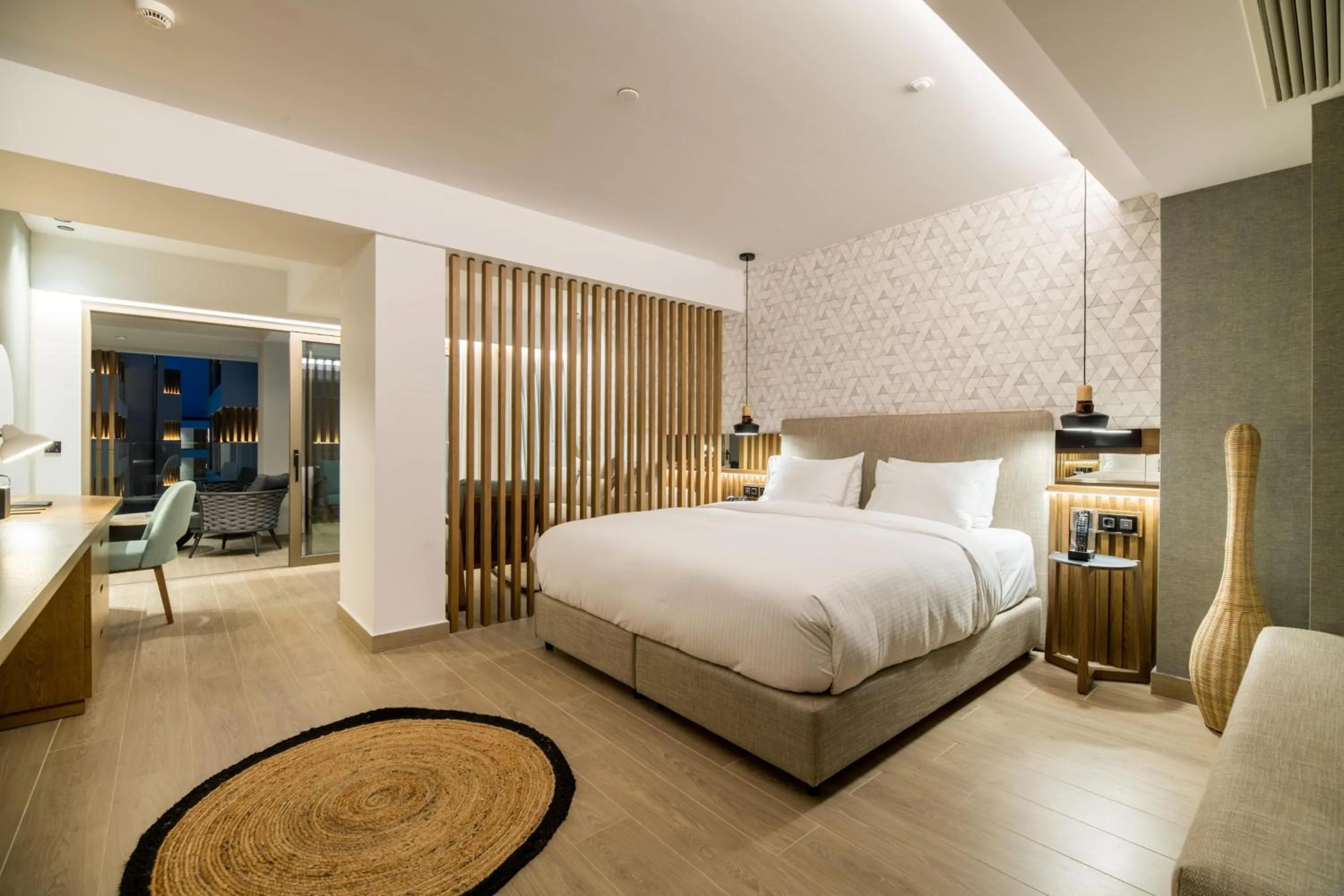 Photo of the whole room, Bed in AKASHA Beach Hotel & Spa